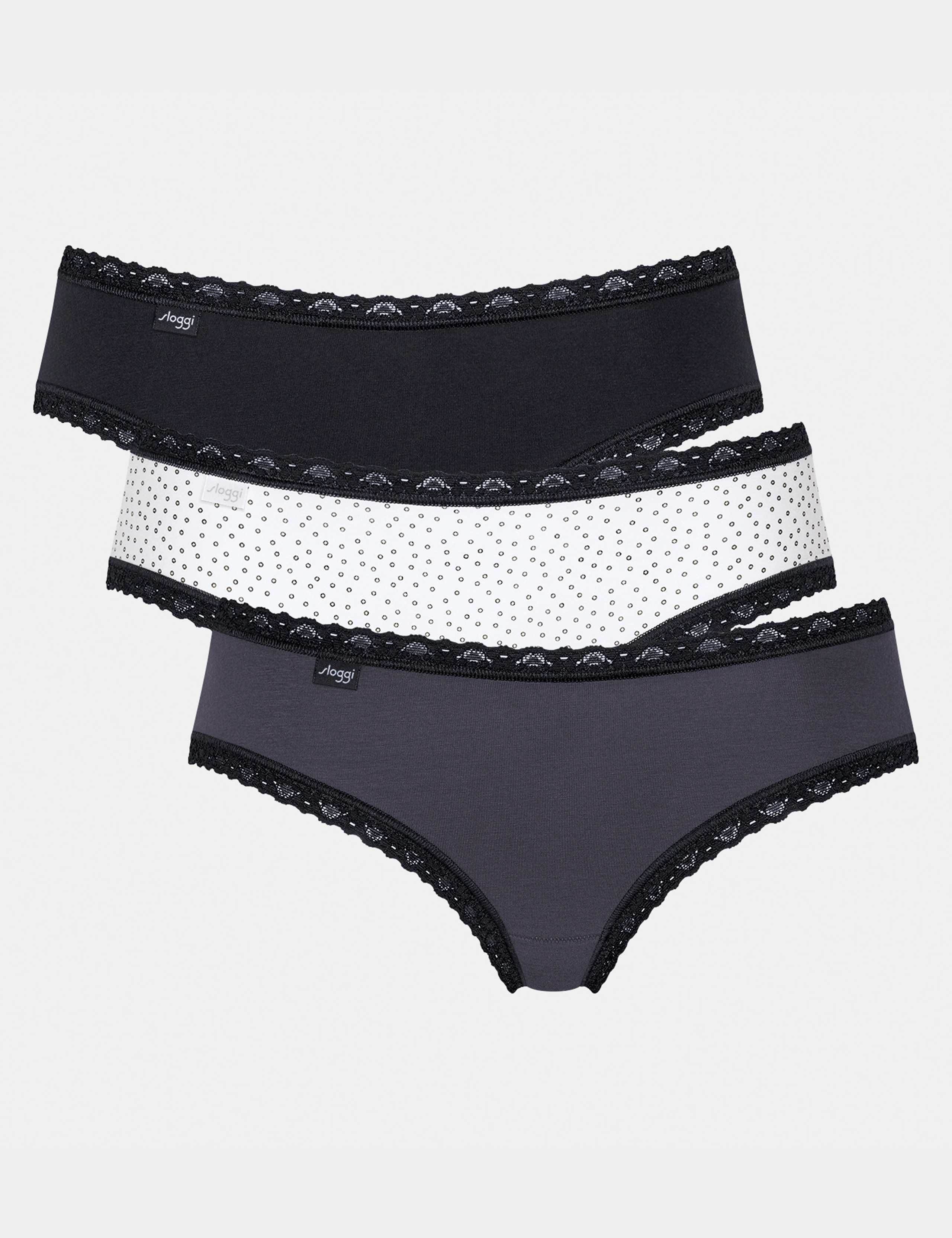 3pk 24/7 Weekend Low Rise Knickers 1 of 3