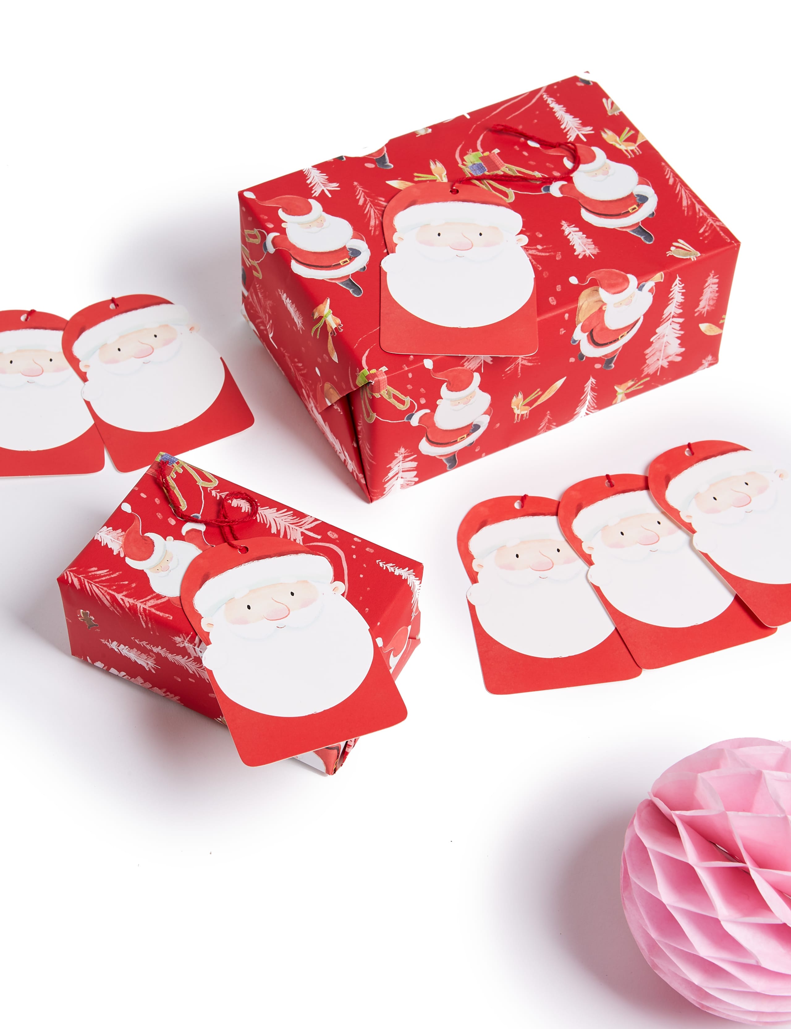 Santa Jumbo Christmas Wrapping Paper 14m & 12 Gift Tags 2 of 2