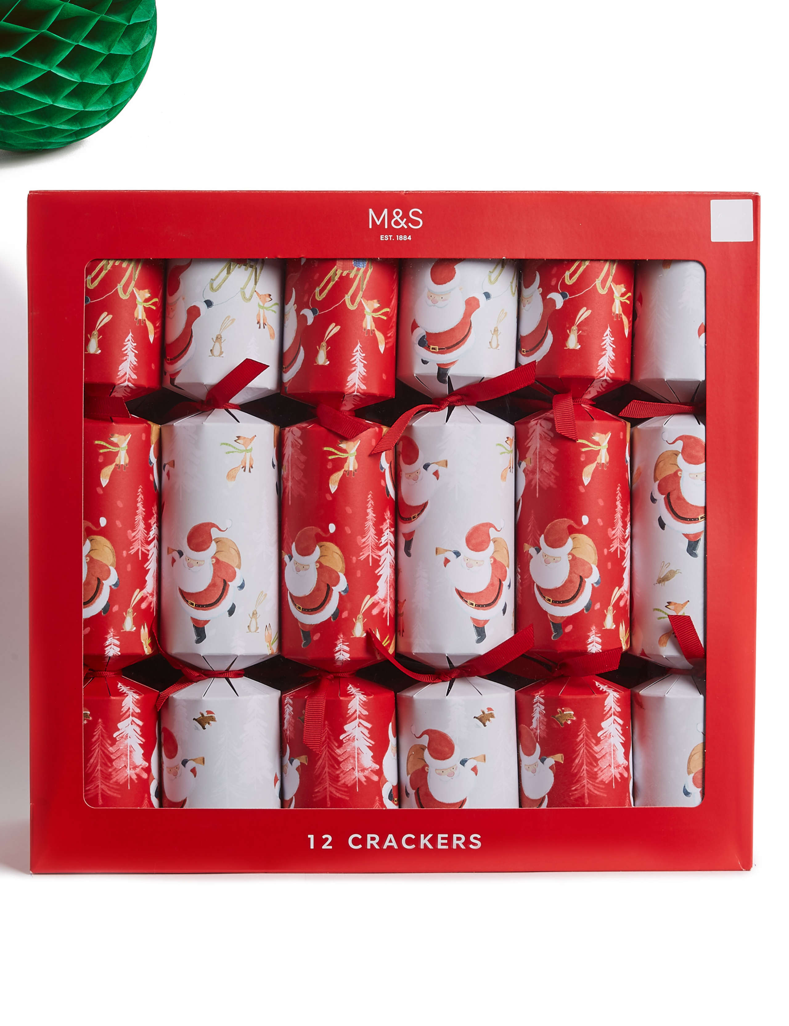 Fun Santa Family Christmas Crackers Pack of 12 1 of 3