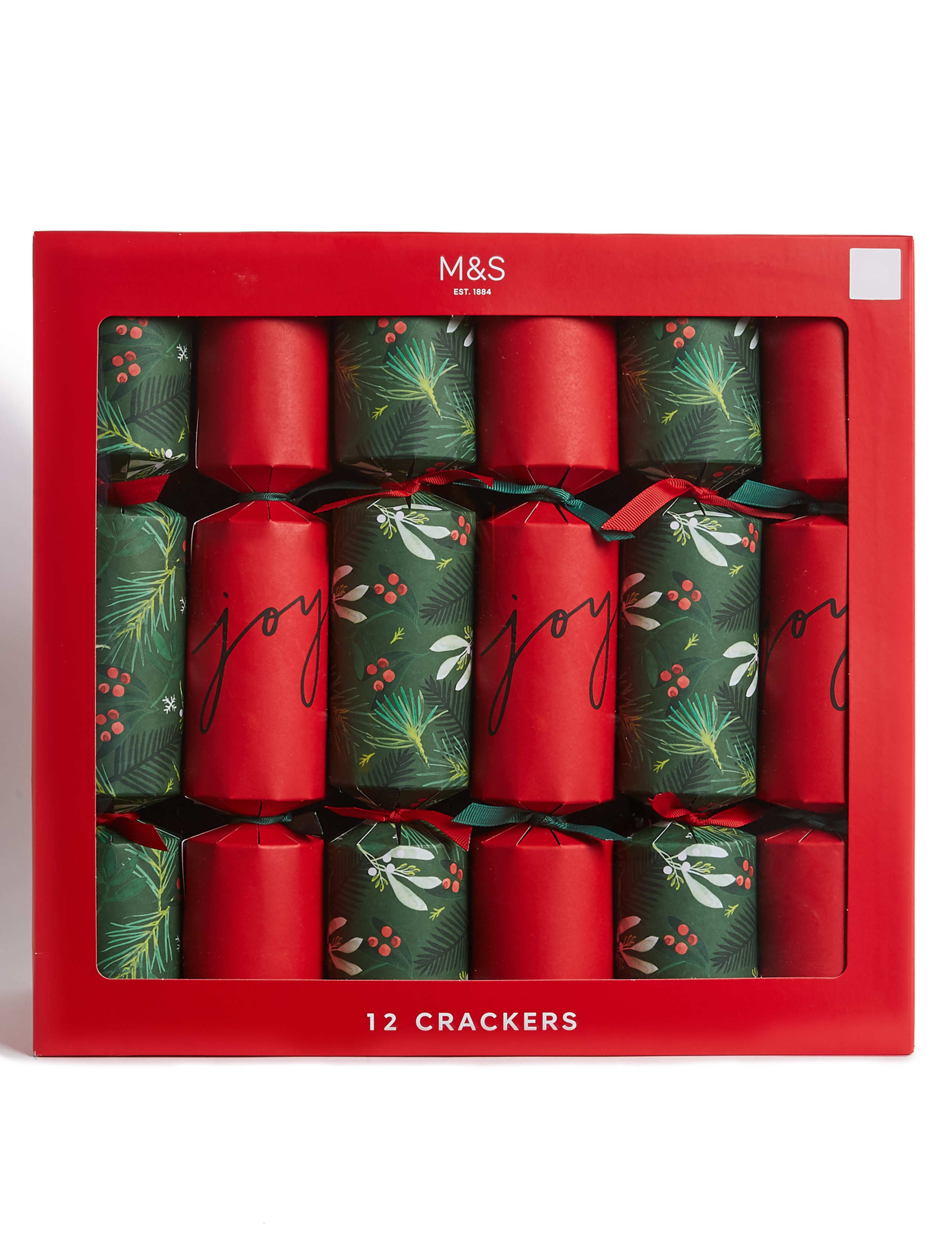 Joy Family Christmas Crackers Pack of 12 1 of 3