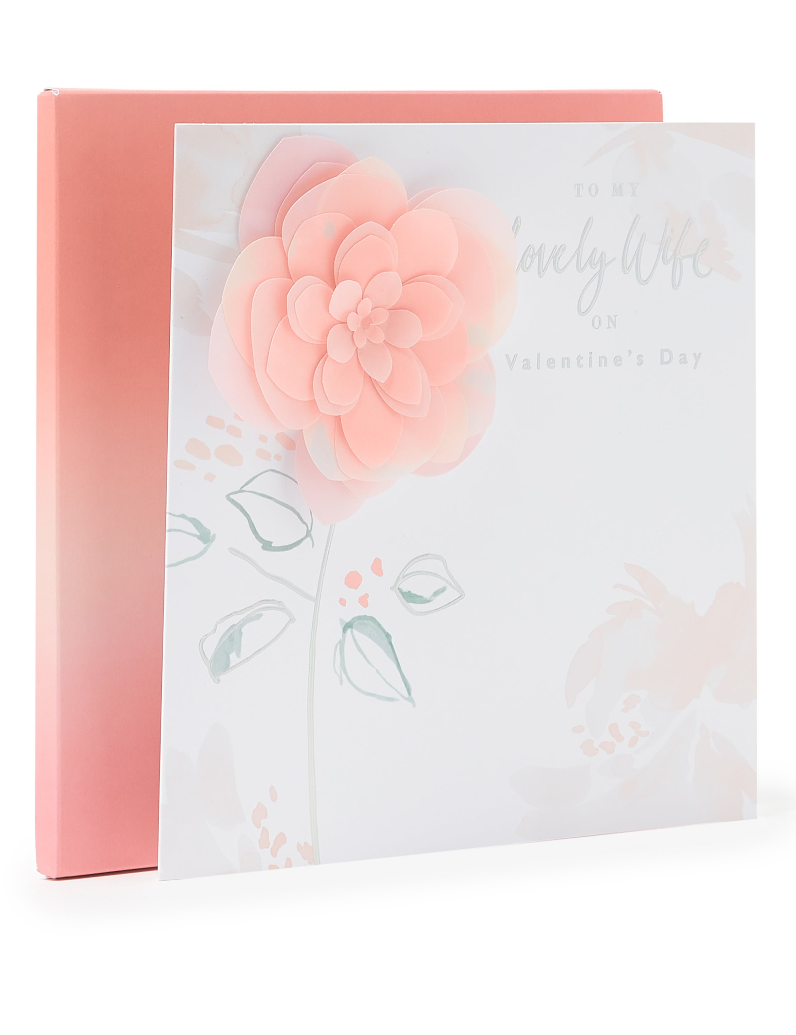 3D Flower Boxed Valentine Card for Wife 5 of 5