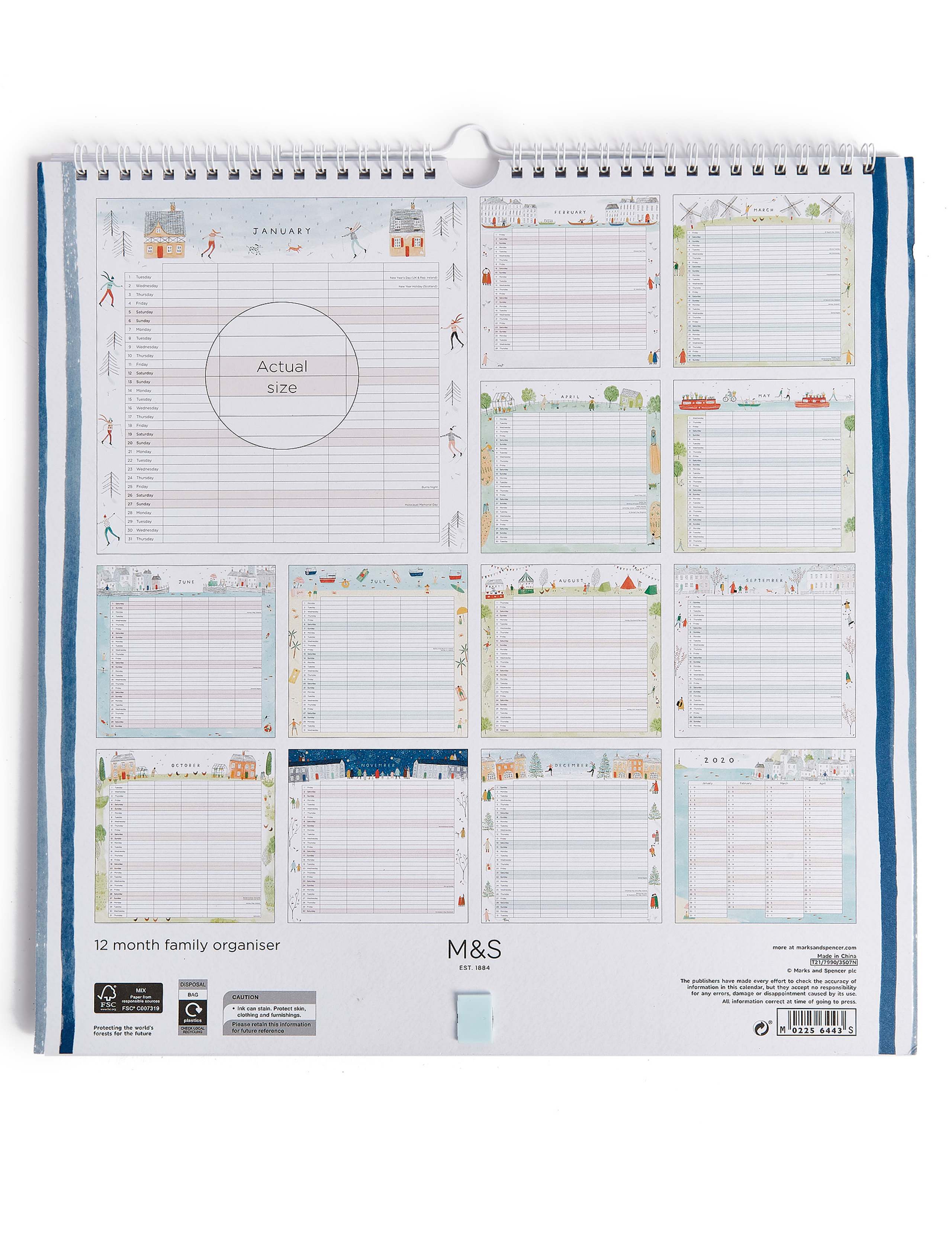 Illustrated 2019 Family Organiser 3 of 3