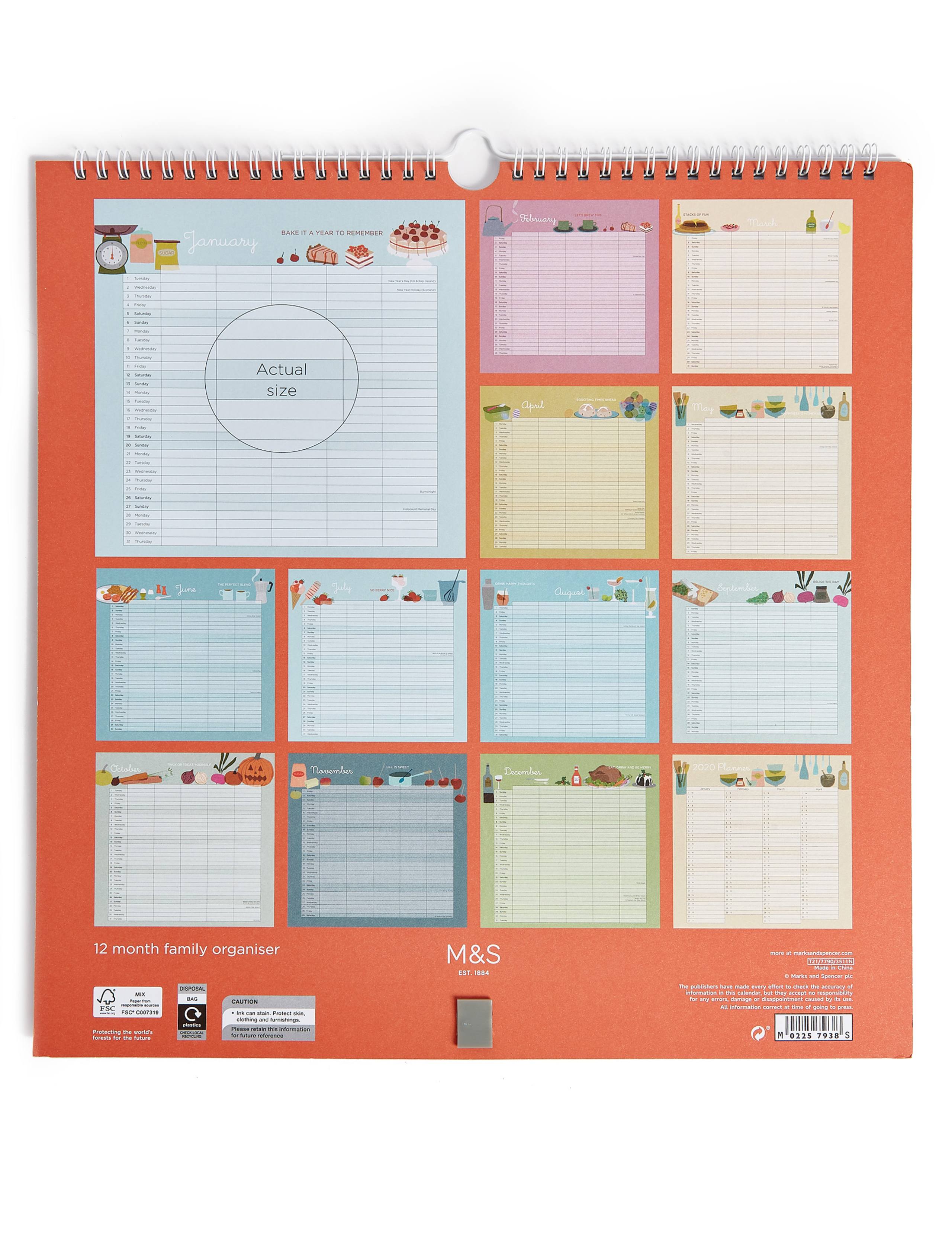 Kitchen 2019 Family Organiser 3 of 3