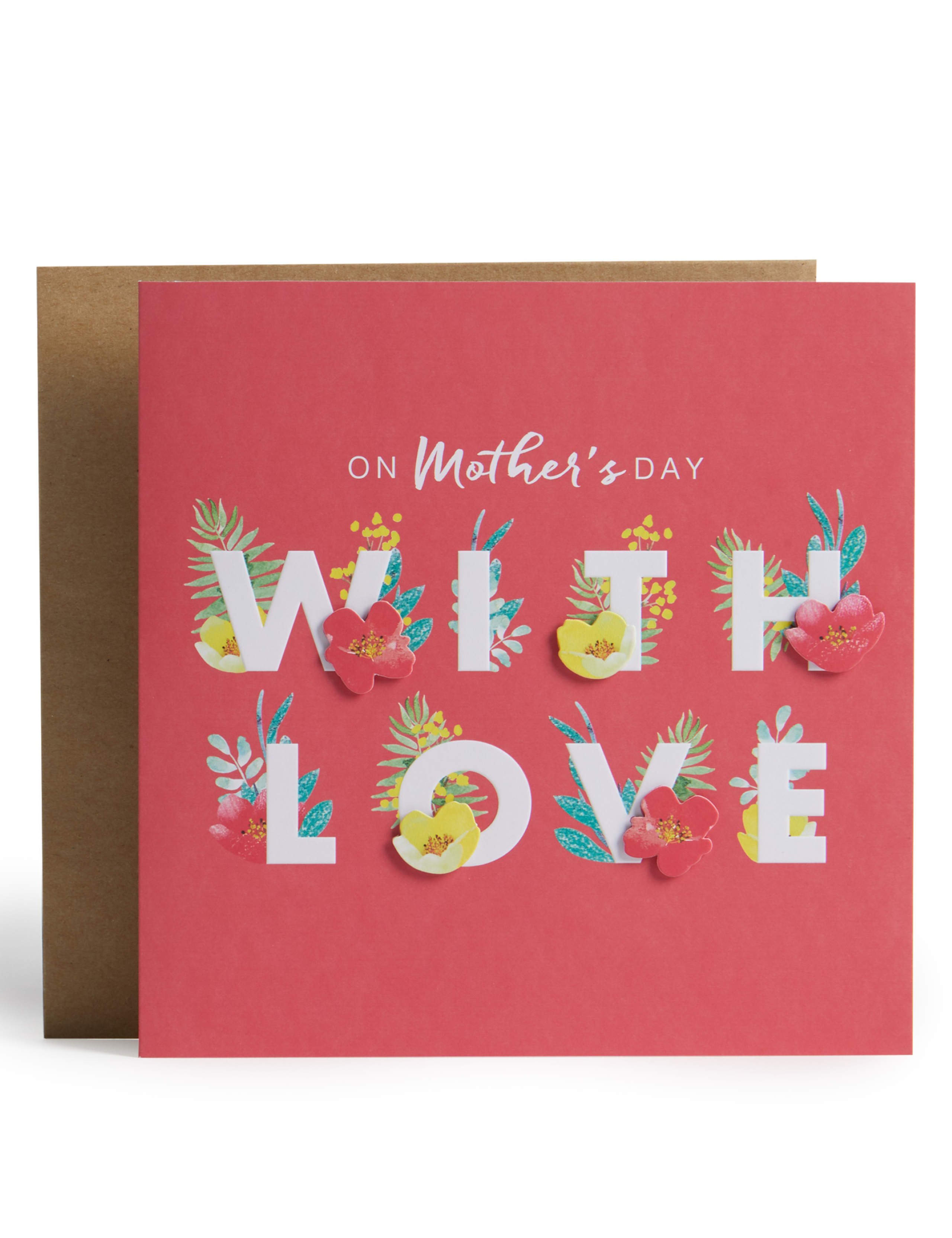 3D Floral Letters Mother's Day Card 1 of 4