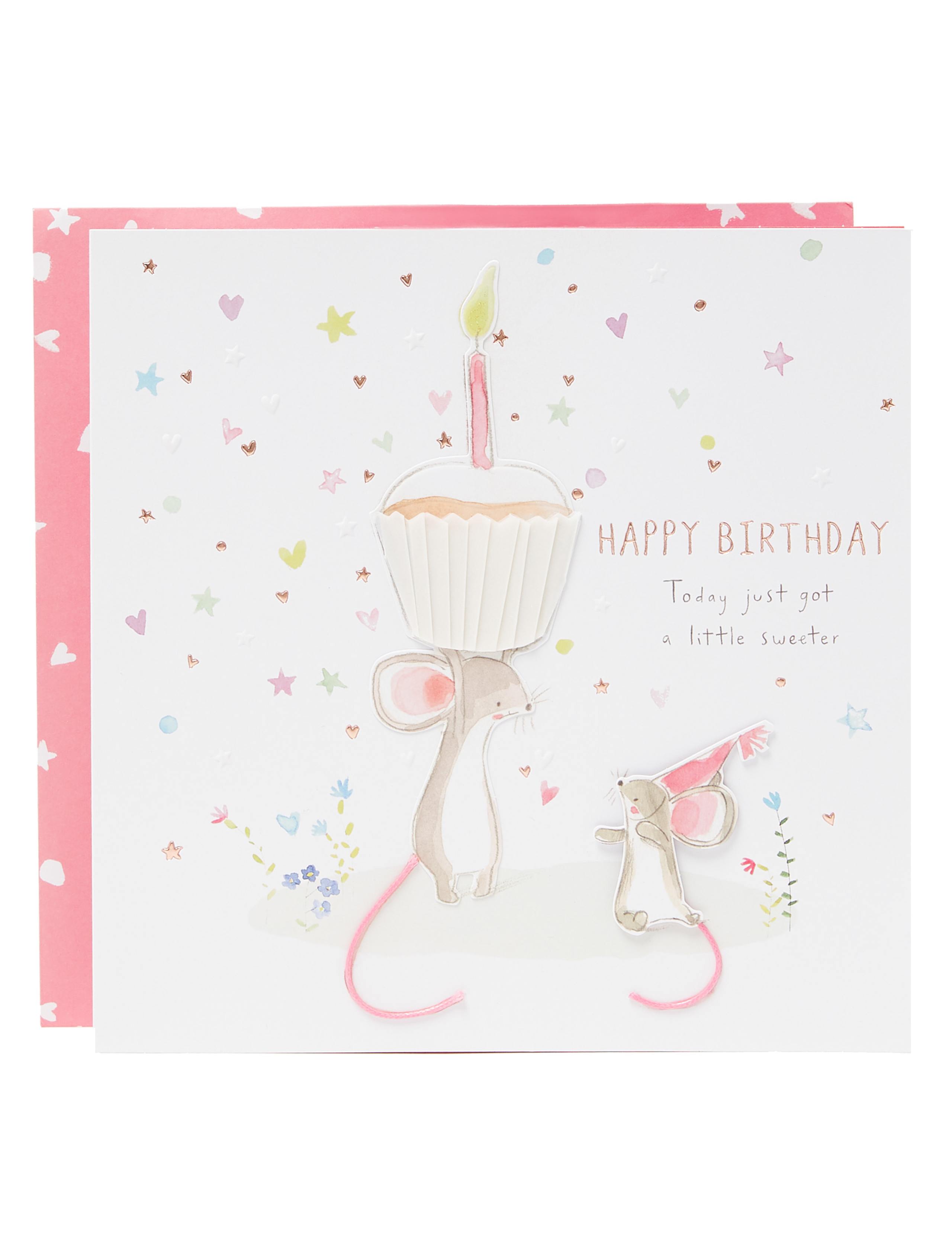 Cute 3D Birthday Card 1 of 4