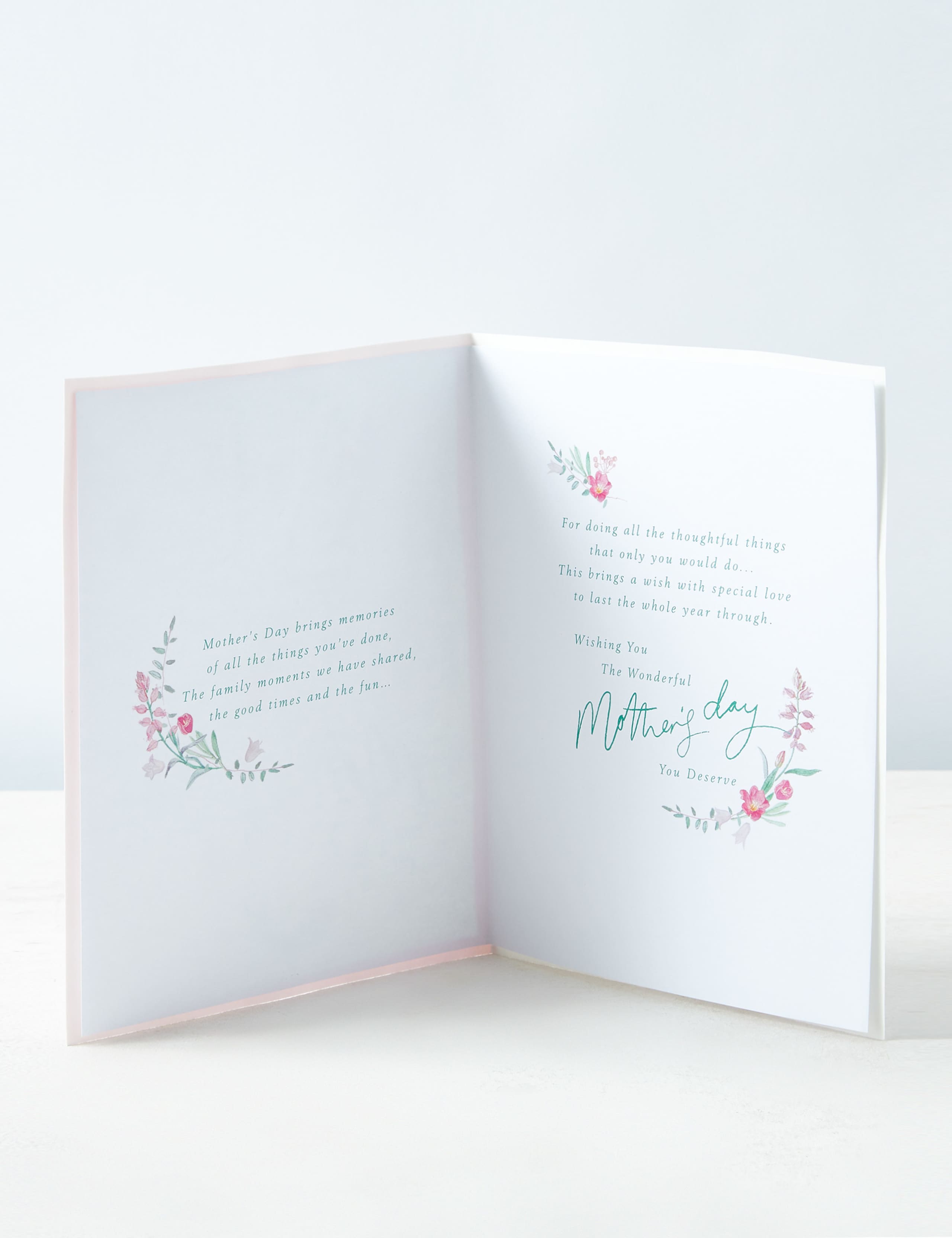Edwardian Lady Embossed Mother's Day Card for Mum 2 of 5