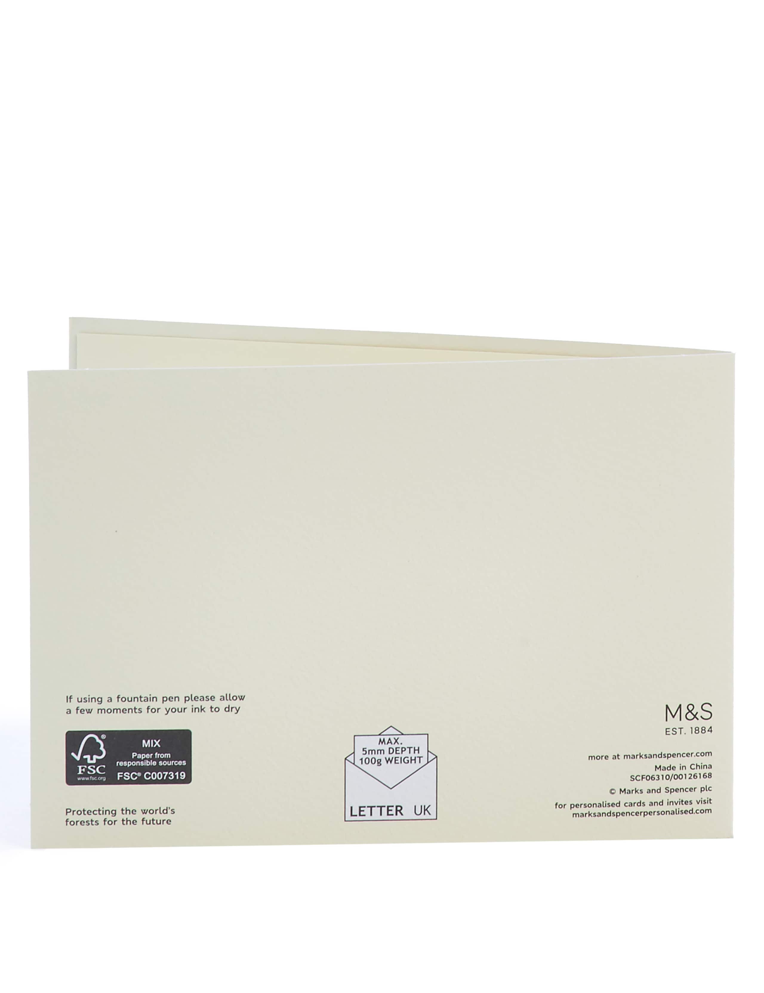 Pack of 8 Black & Cream Thank You Cards 4 of 5