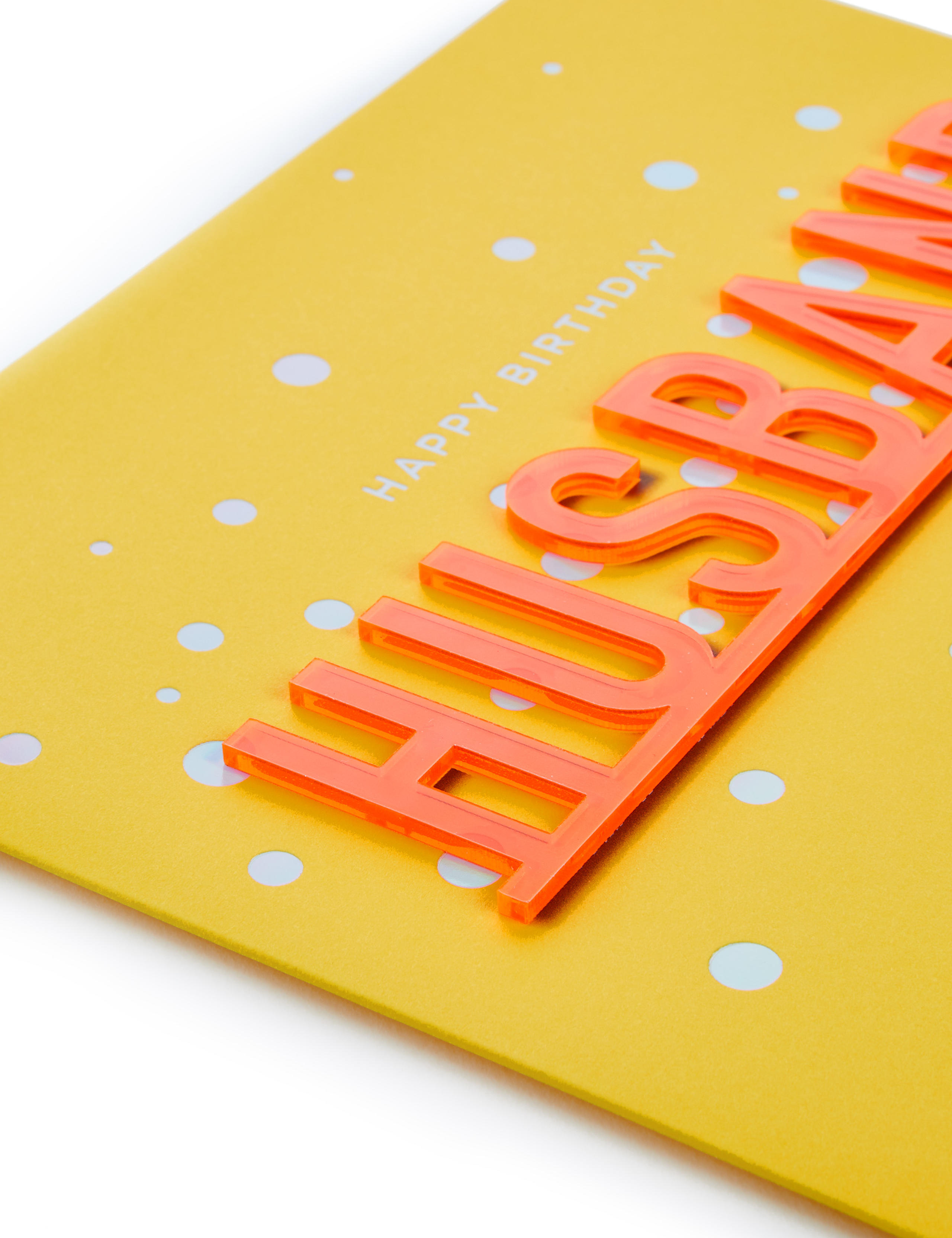Husband Neon Letters Birthday Card 4 of 4