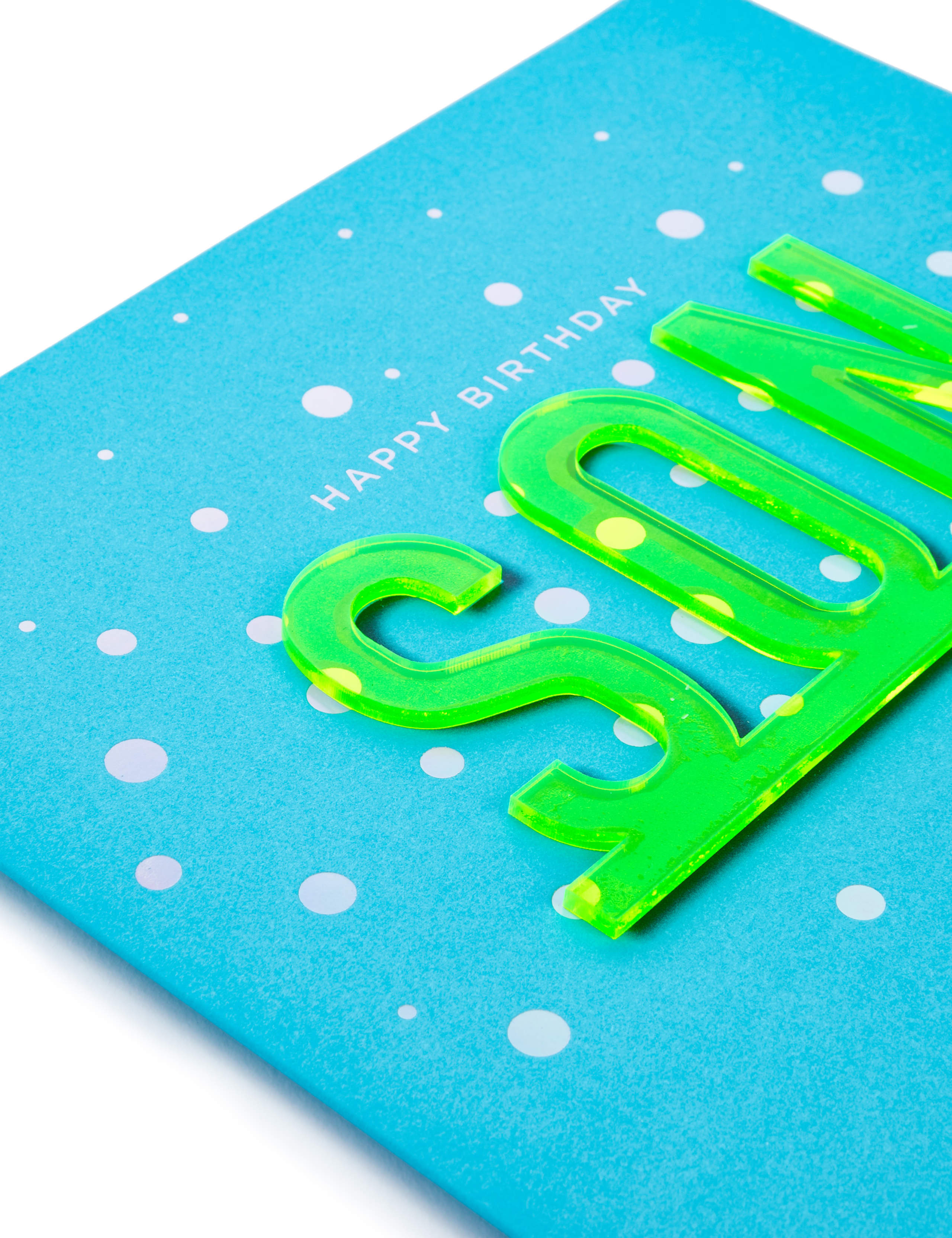 Son Neon Letters Birthday Card 4 of 4