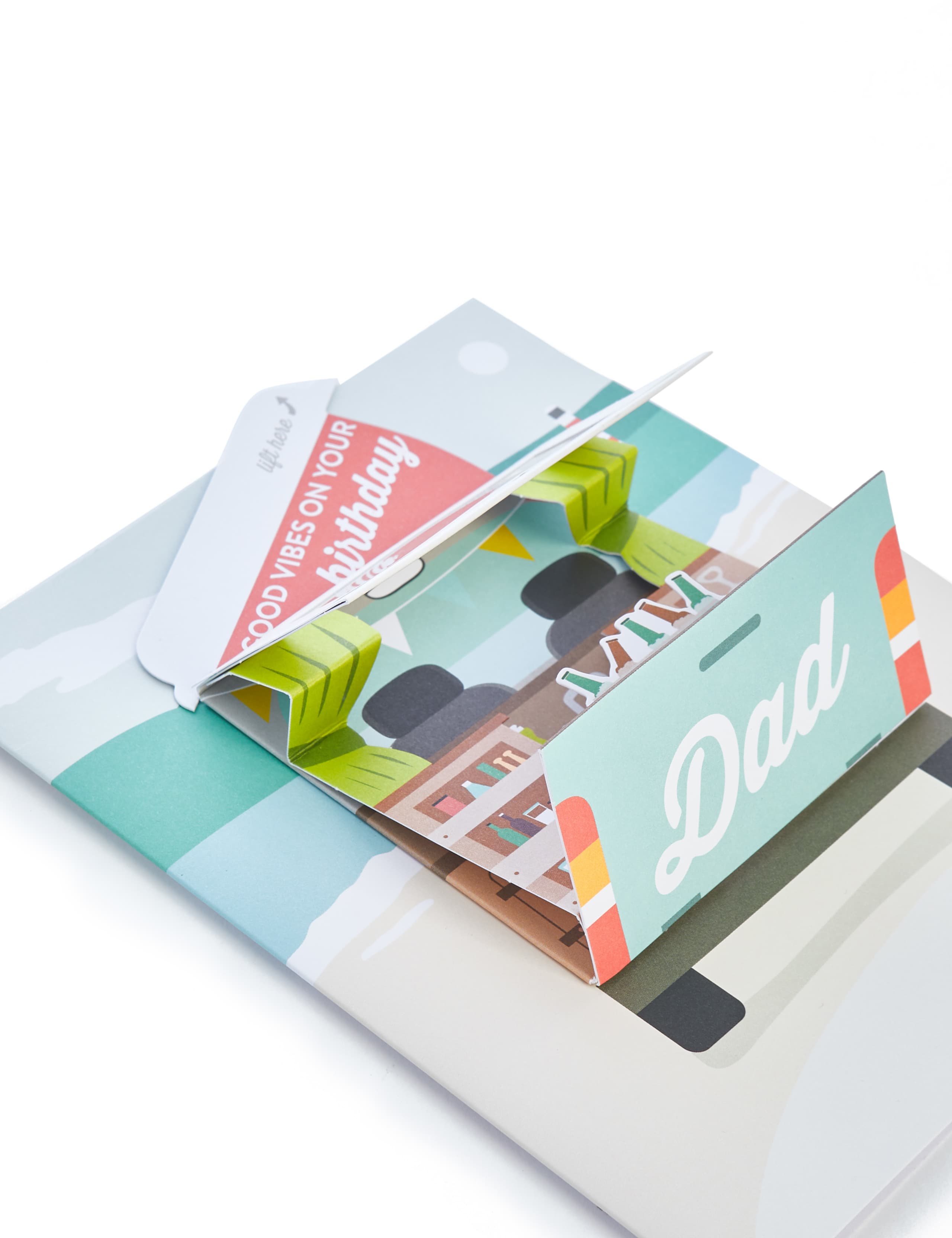 Dad 3D Camper Van Birthday Card 4 of 4