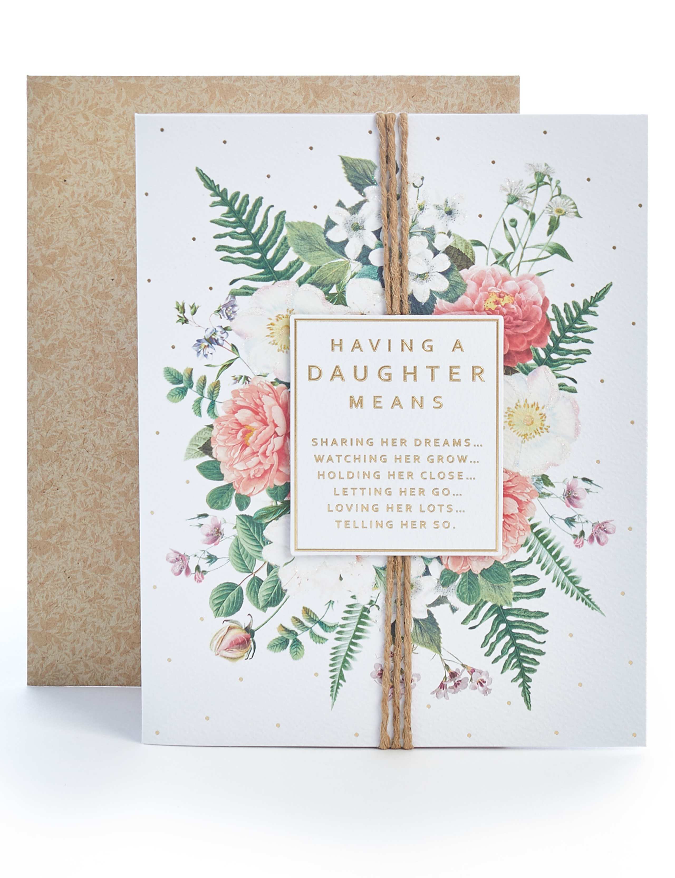 Daughter Floral Birthday Card 1 of 3