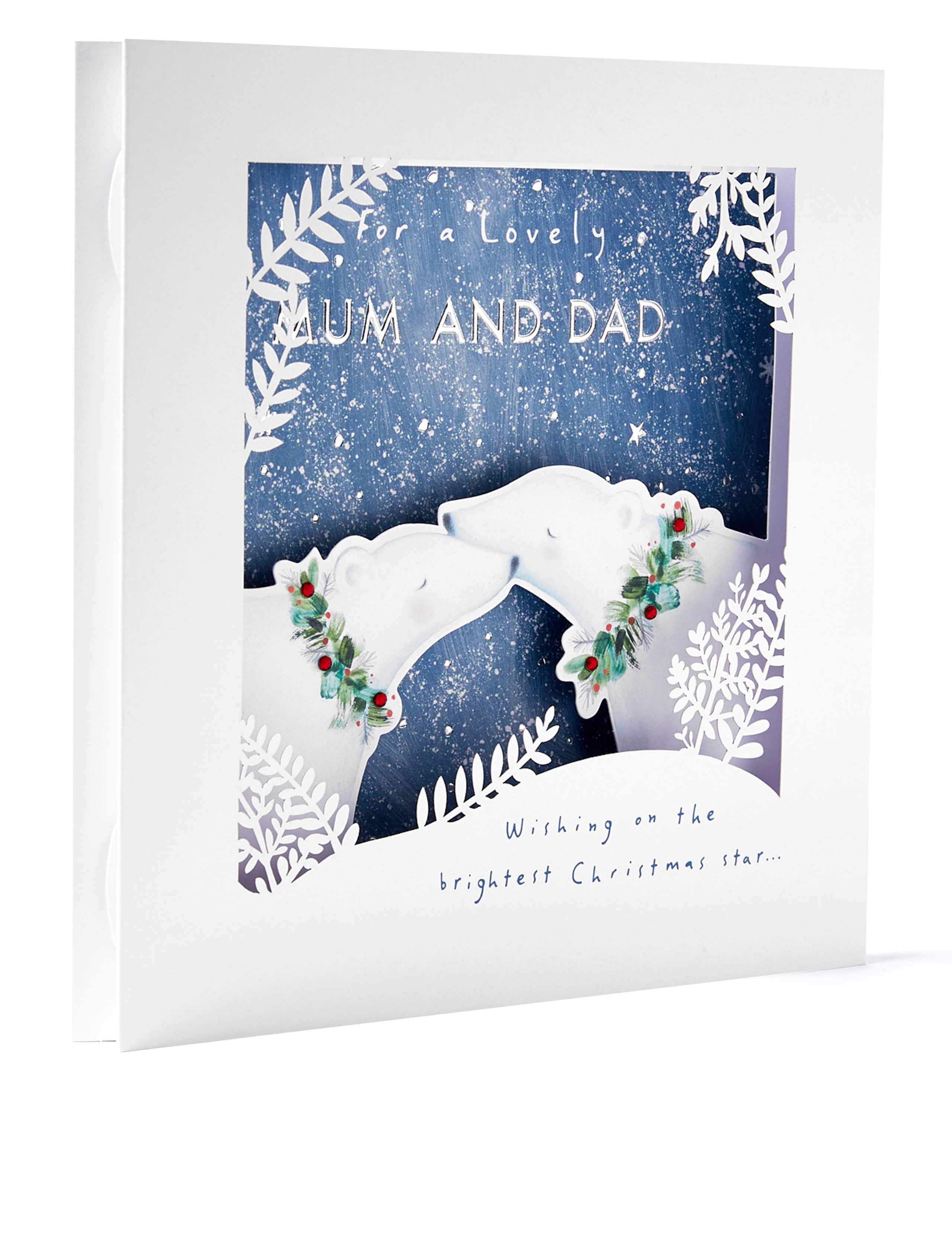 Boxed 3D Christmas Charity Card for Mum & Dad 2 of 4