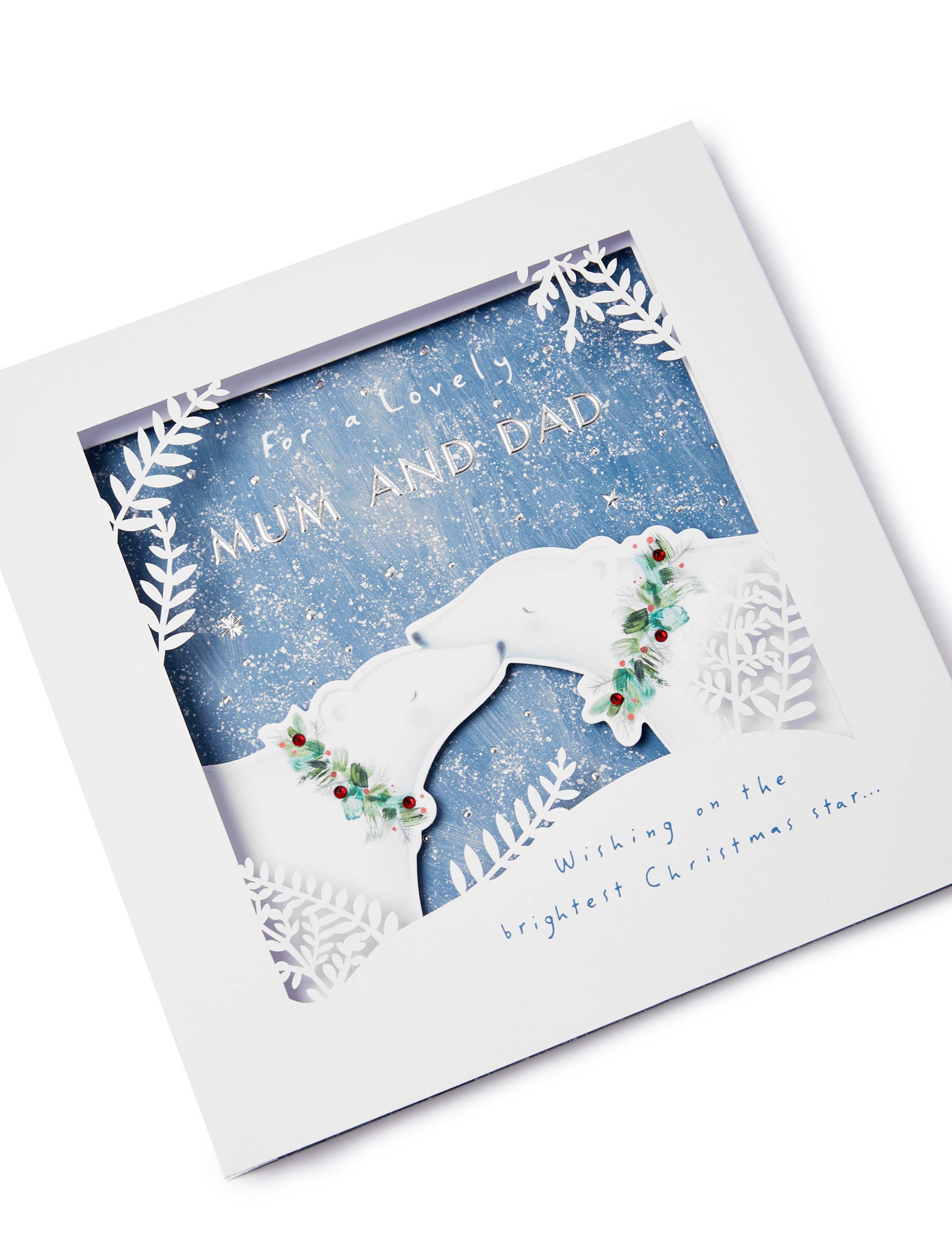 Boxed 3D Christmas Charity Card for Mum & Dad 4 of 4