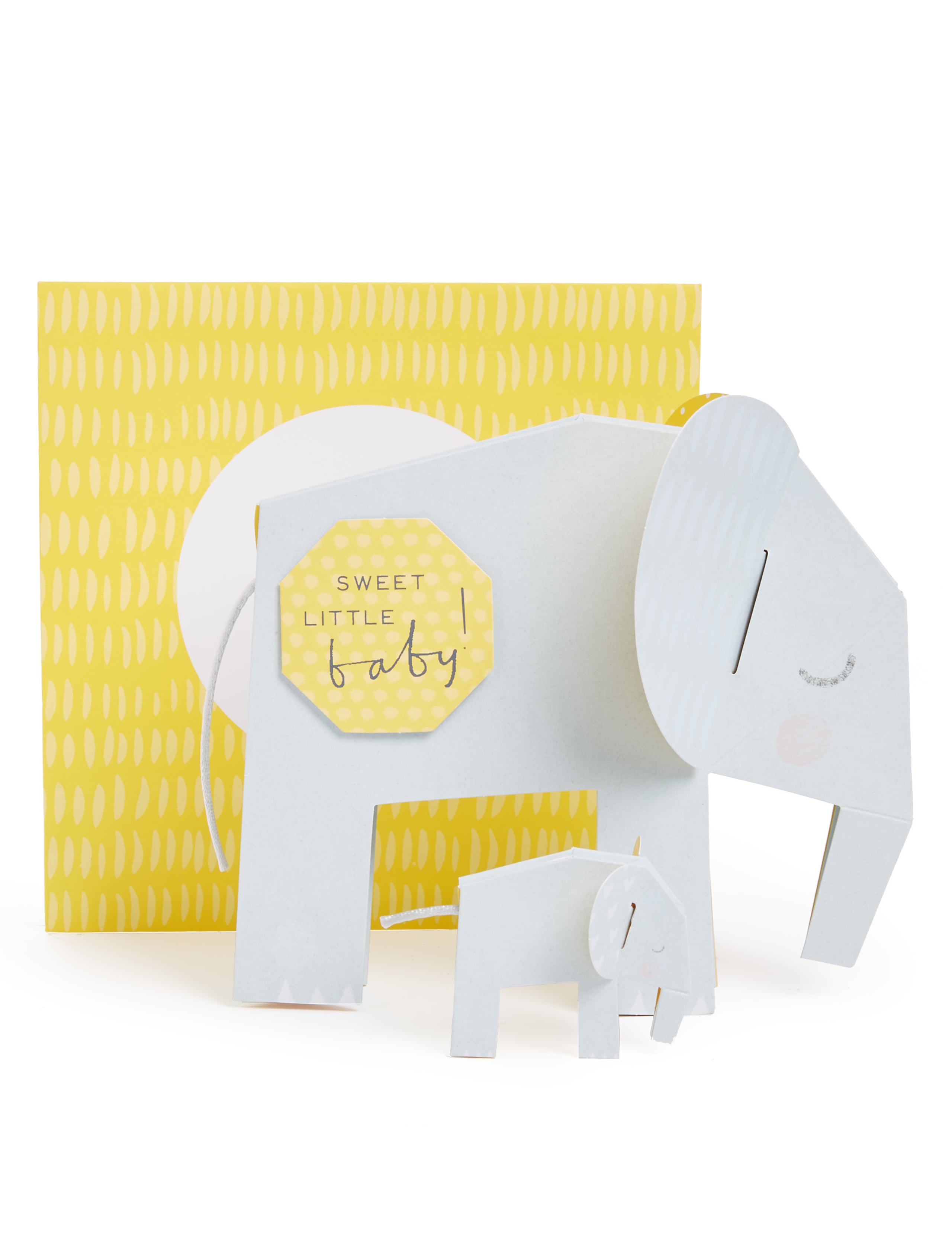 Pop-up Elephants New Baby Card 1 of 3