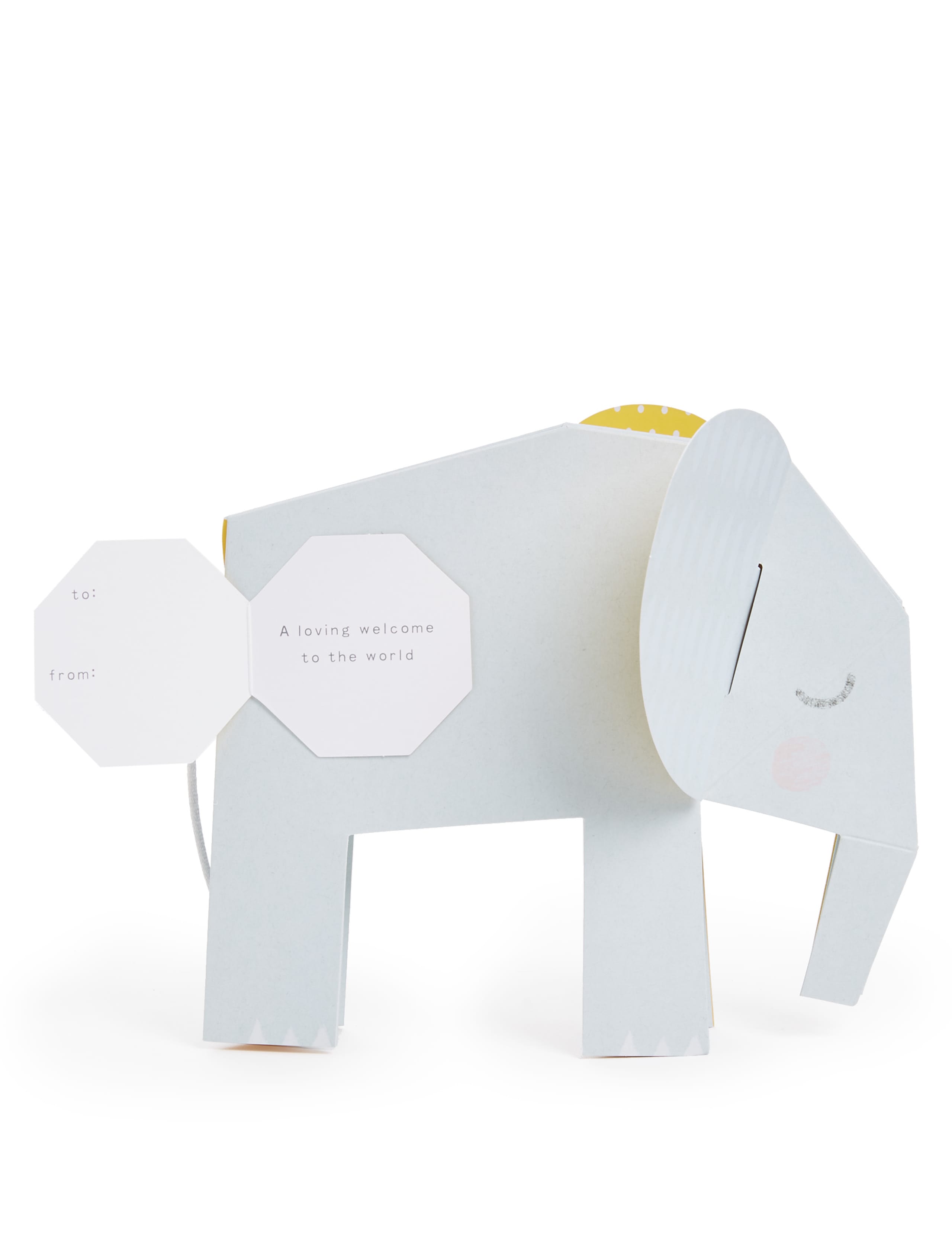 Pop-up Elephants New Baby Card 2 of 3
