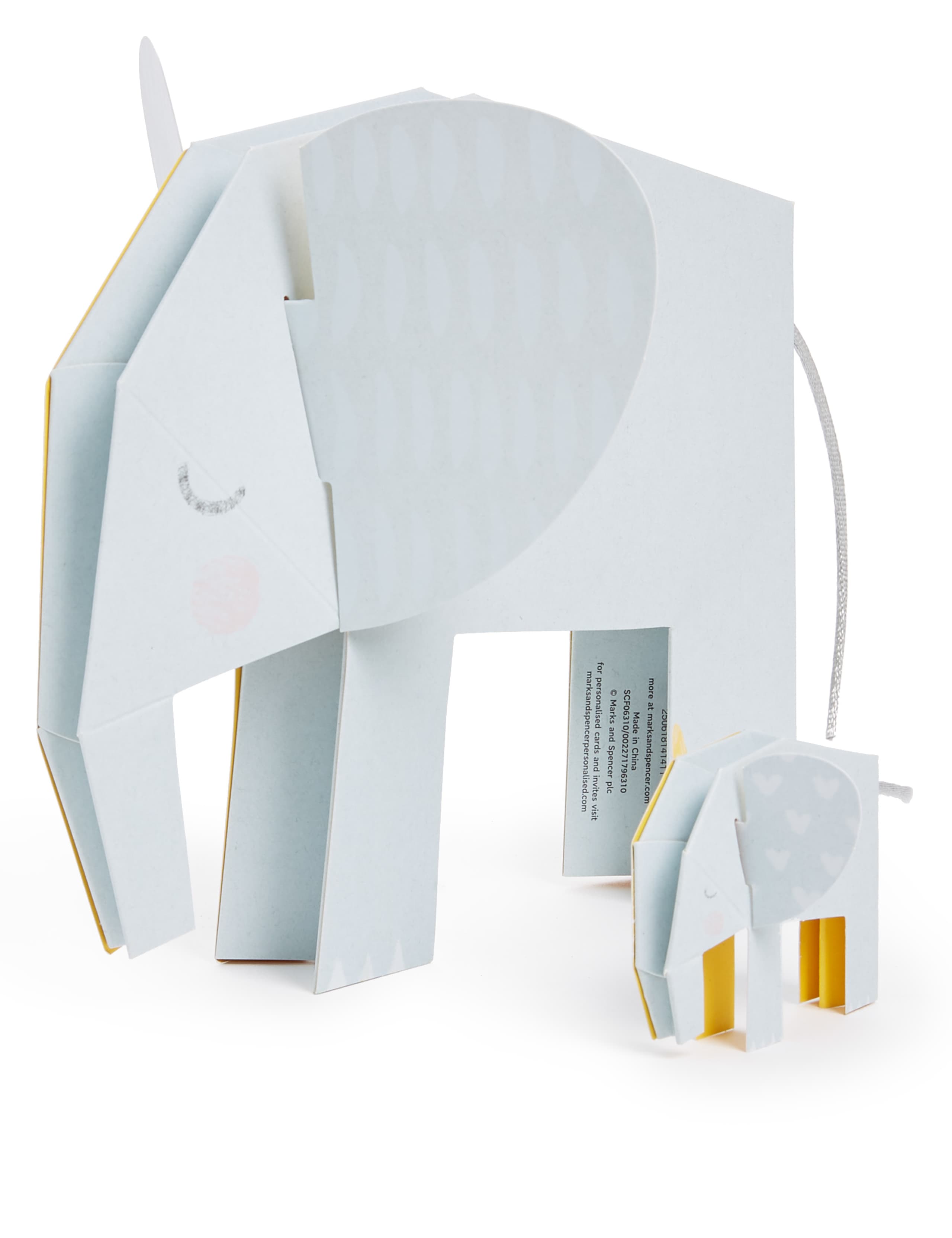 Pop-up Elephants New Baby Card 3 of 3