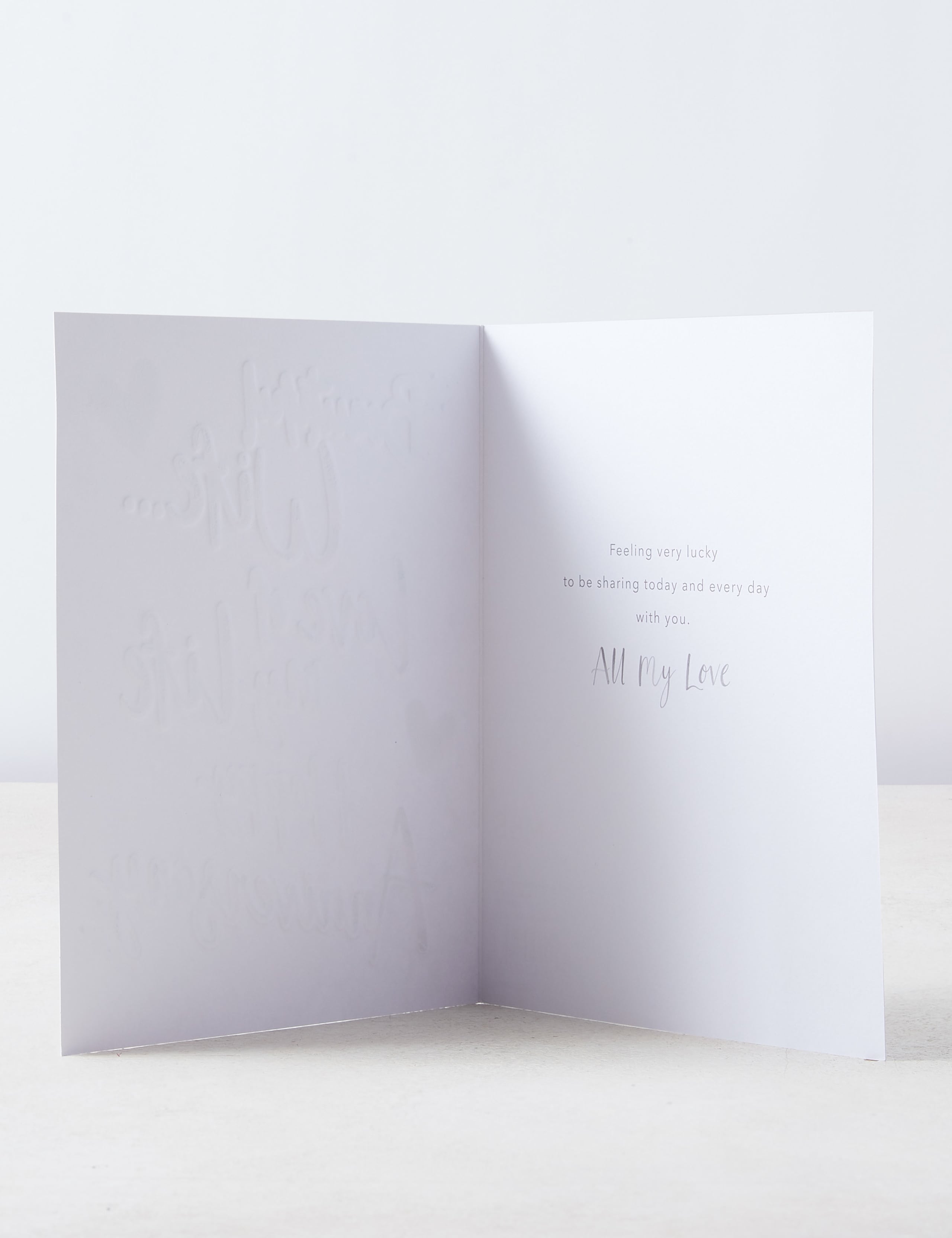 Wife Contemporary Text Based Wedding Anniversary Card 2 of 5