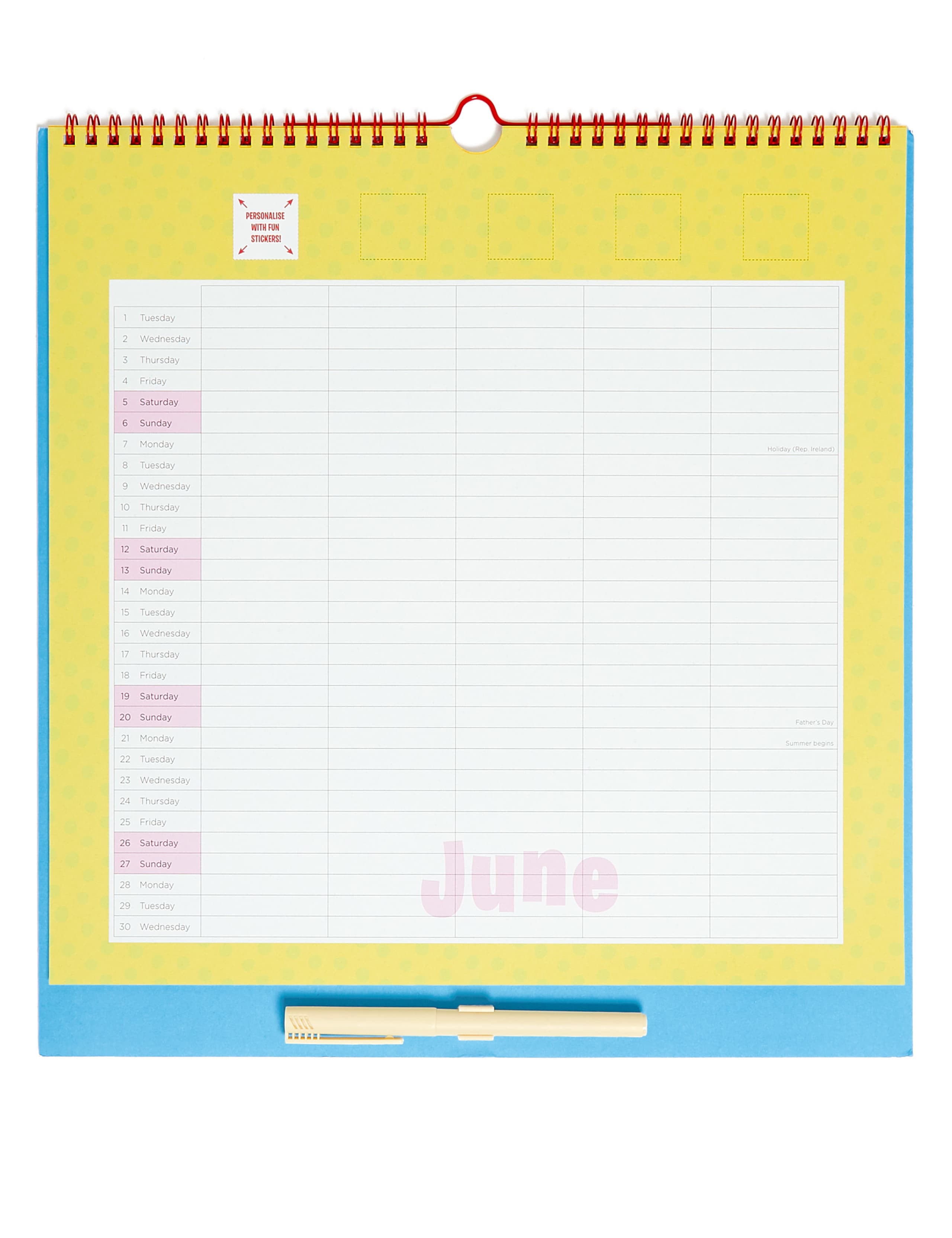 Mr. Men & Little Miss 2021 Family Organiser with Pen and Stickers 2 of 5