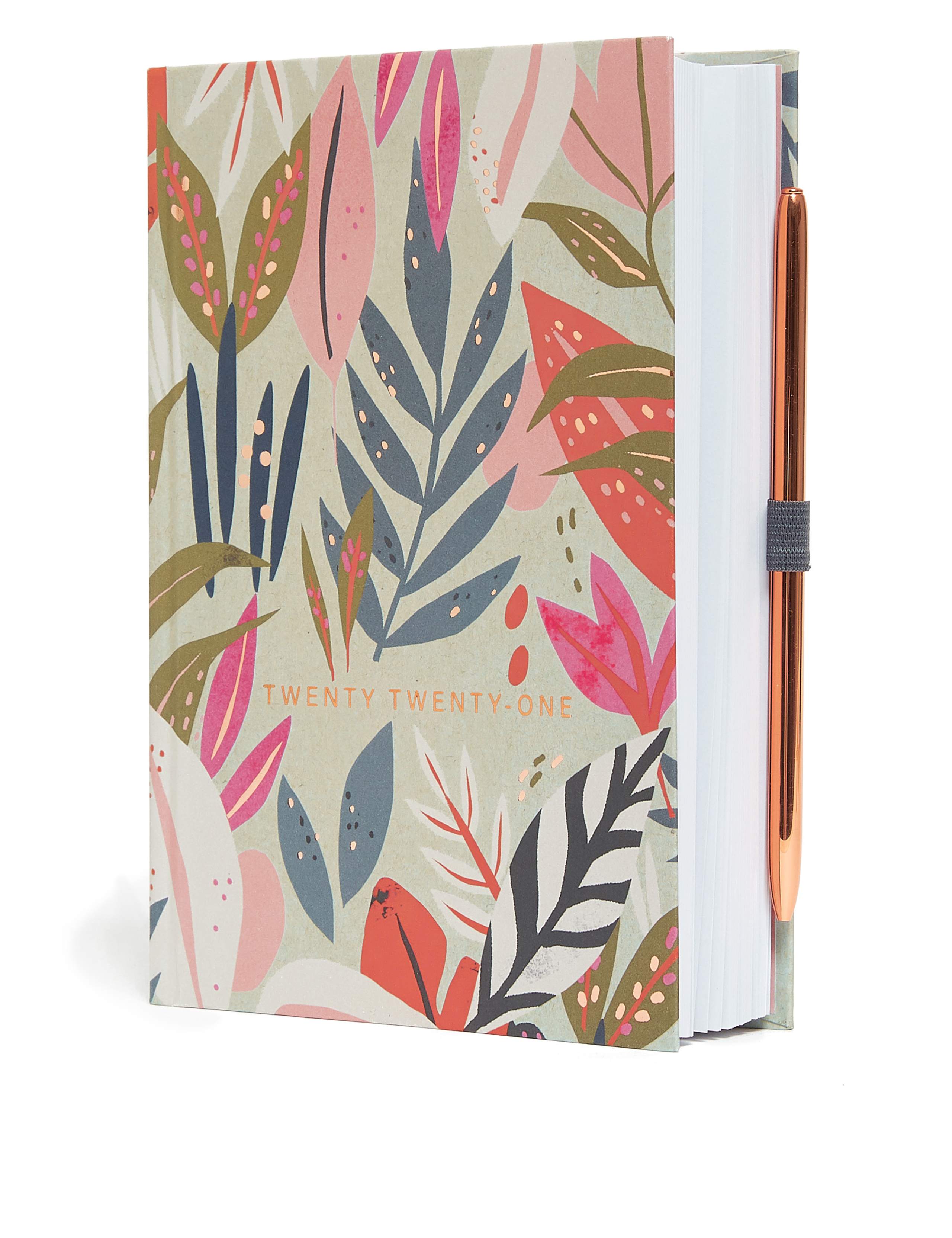 Leaf Print 2021 Daily A5 Diary & Pen Set - Large 2 of 5