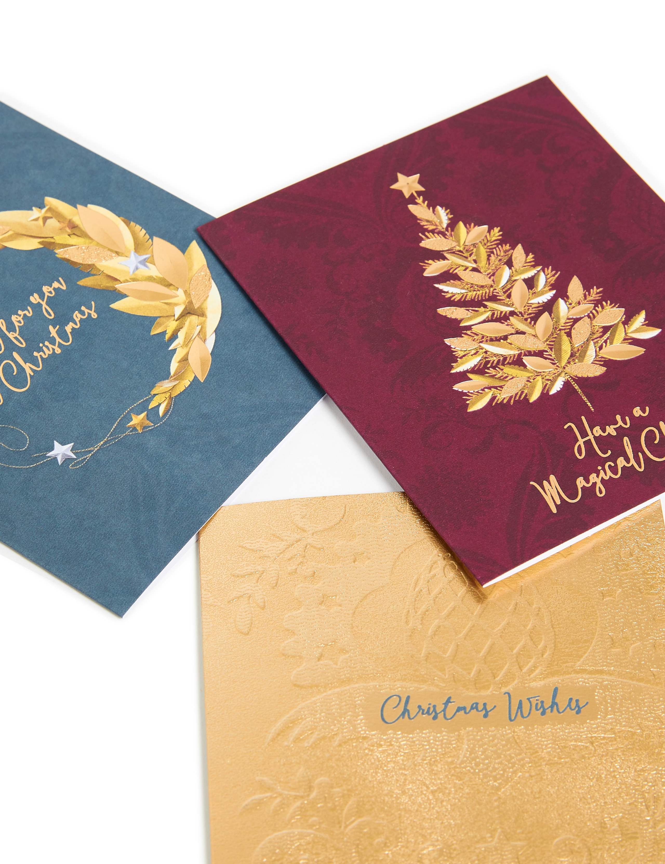 Traditional Foiled Charity Christmas Cards - Pack of 15 4 of 5