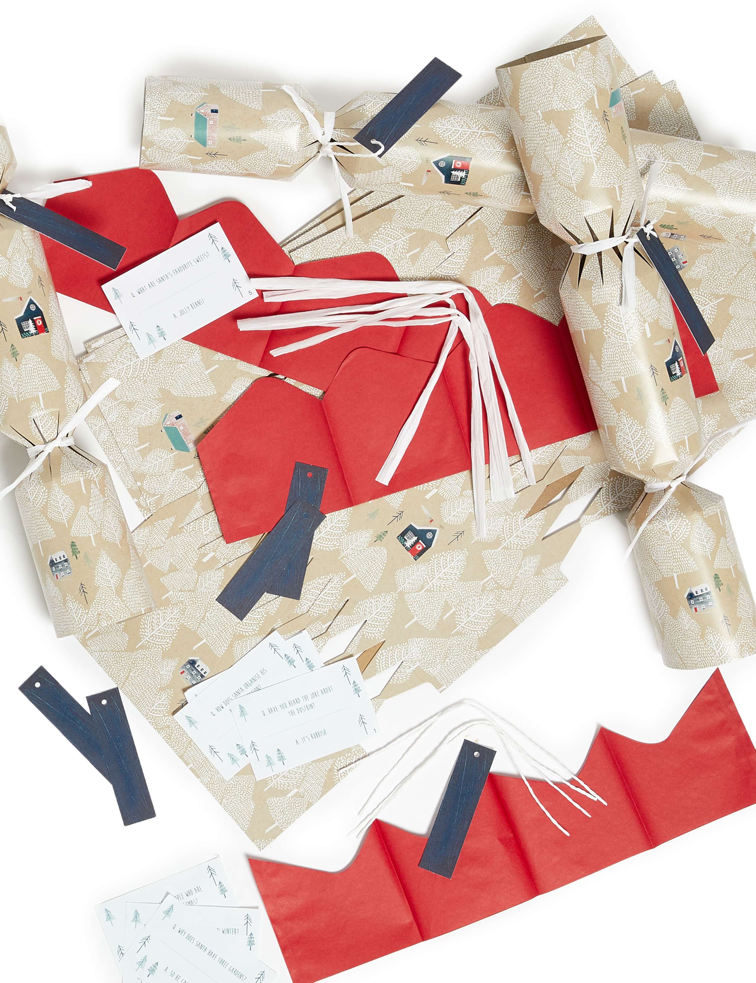 Make Your Own' Recyclable Christmas Crackers - Pack of 8 in 1 Design 2 of 3