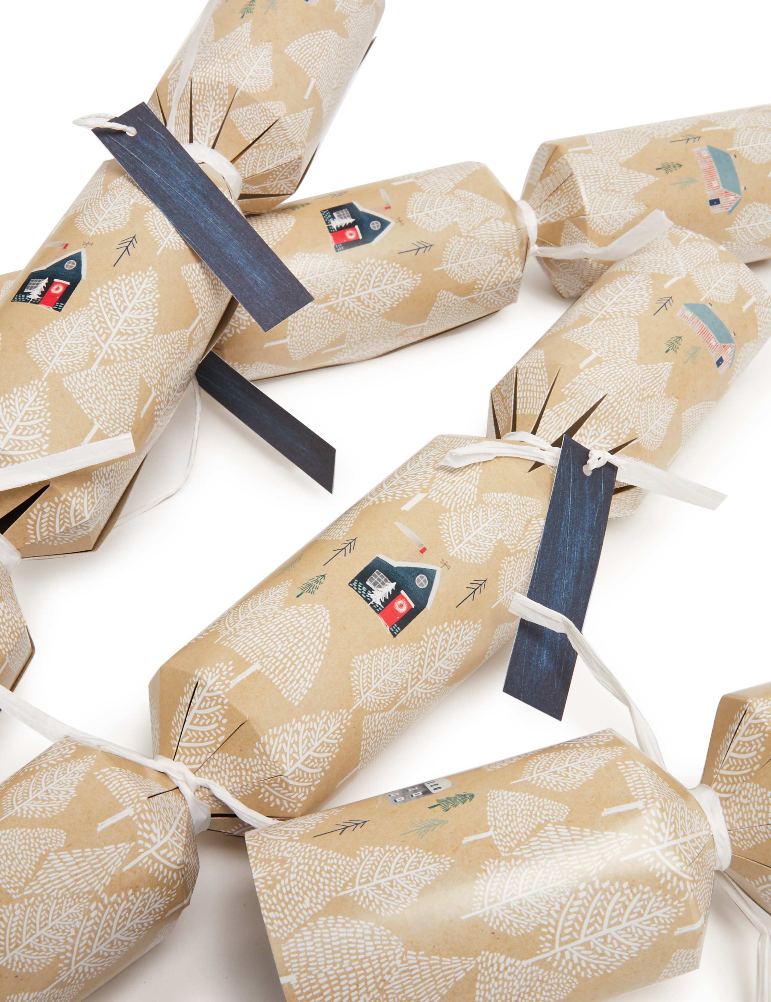 Make Your Own' Recyclable Christmas Crackers - Pack of 8 in 1 Design 3 of 3
