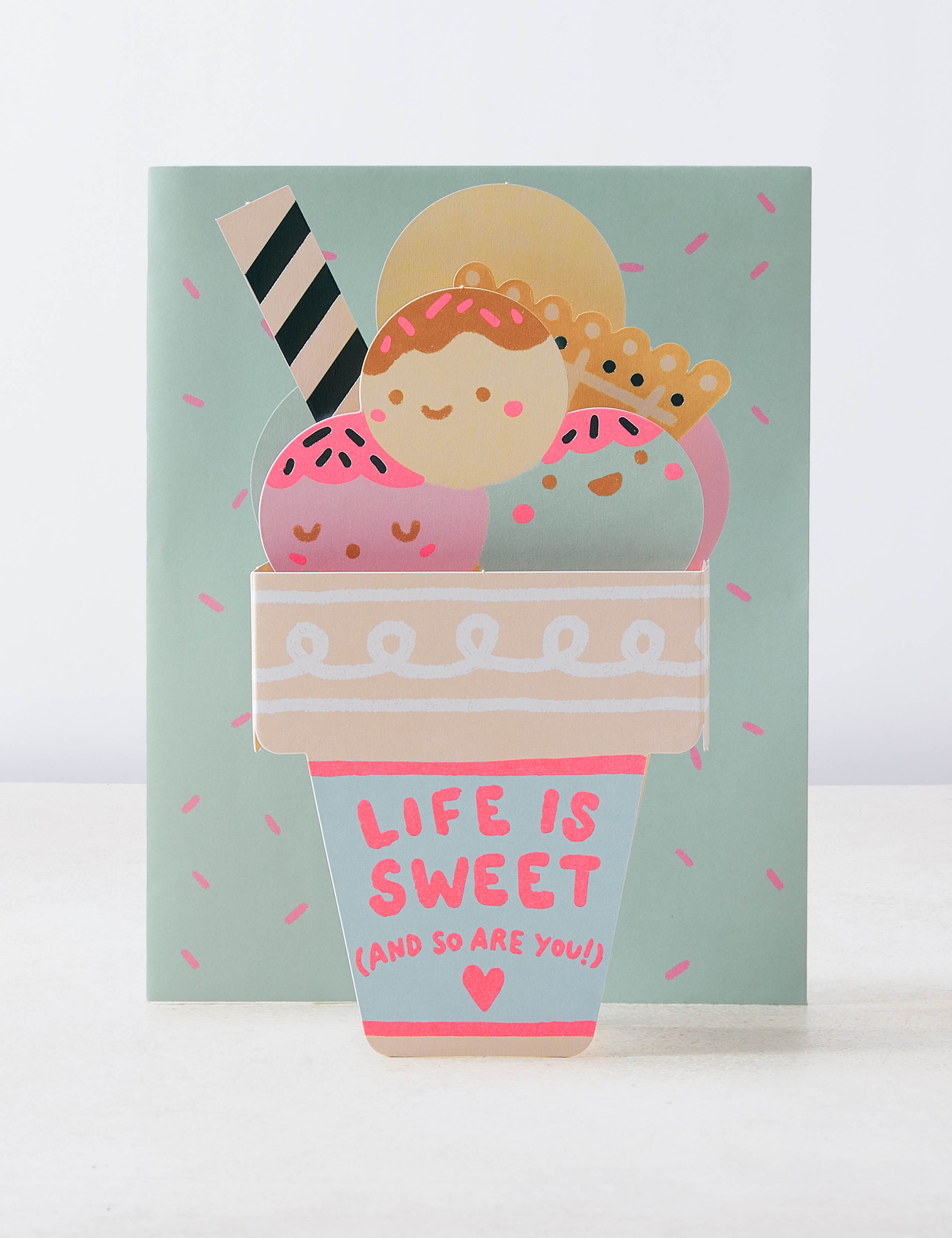 Fun Ice-Cream Shaped 3D Birthday Card 1 of 5