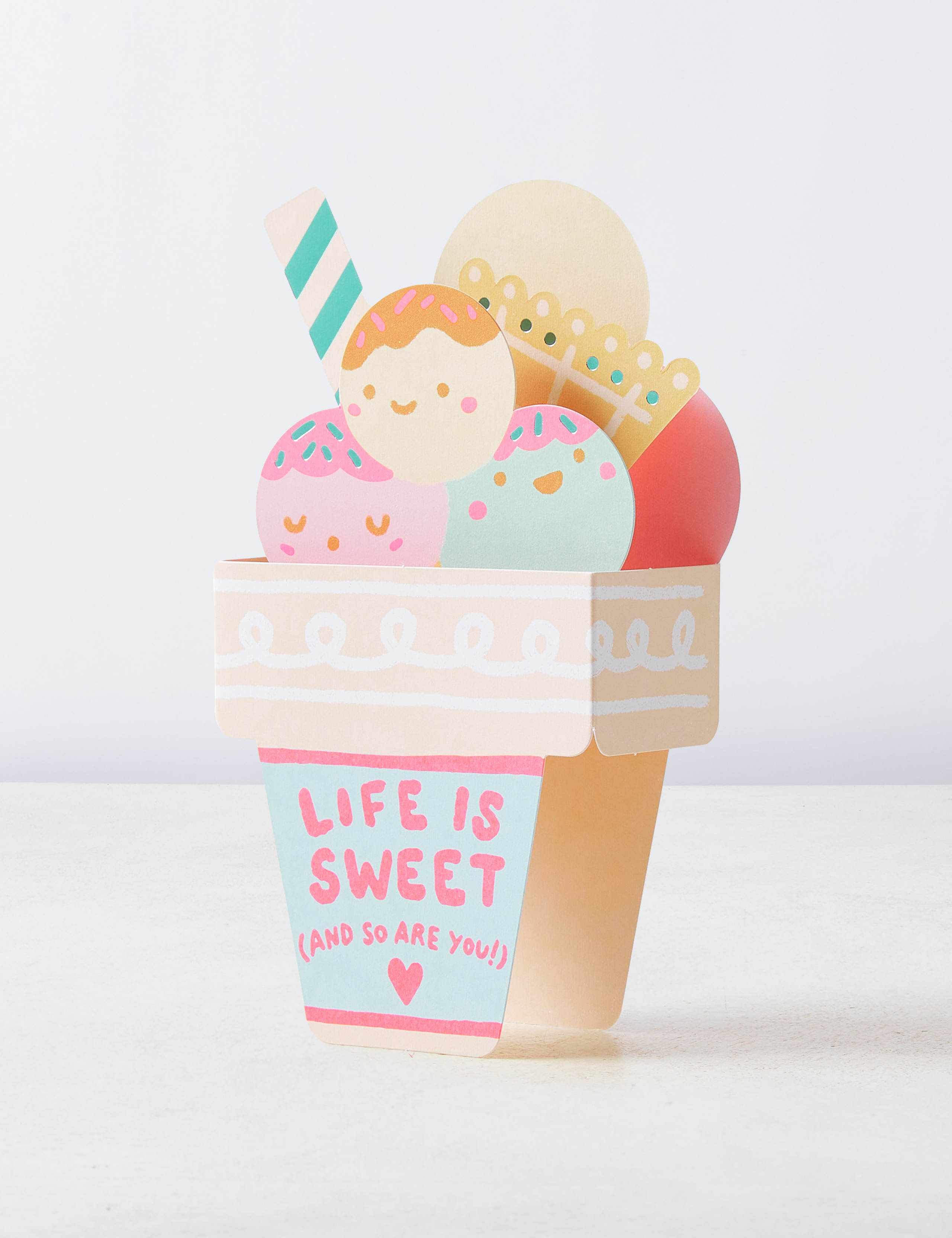 Fun Ice-Cream Shaped 3D Birthday Card 2 of 5