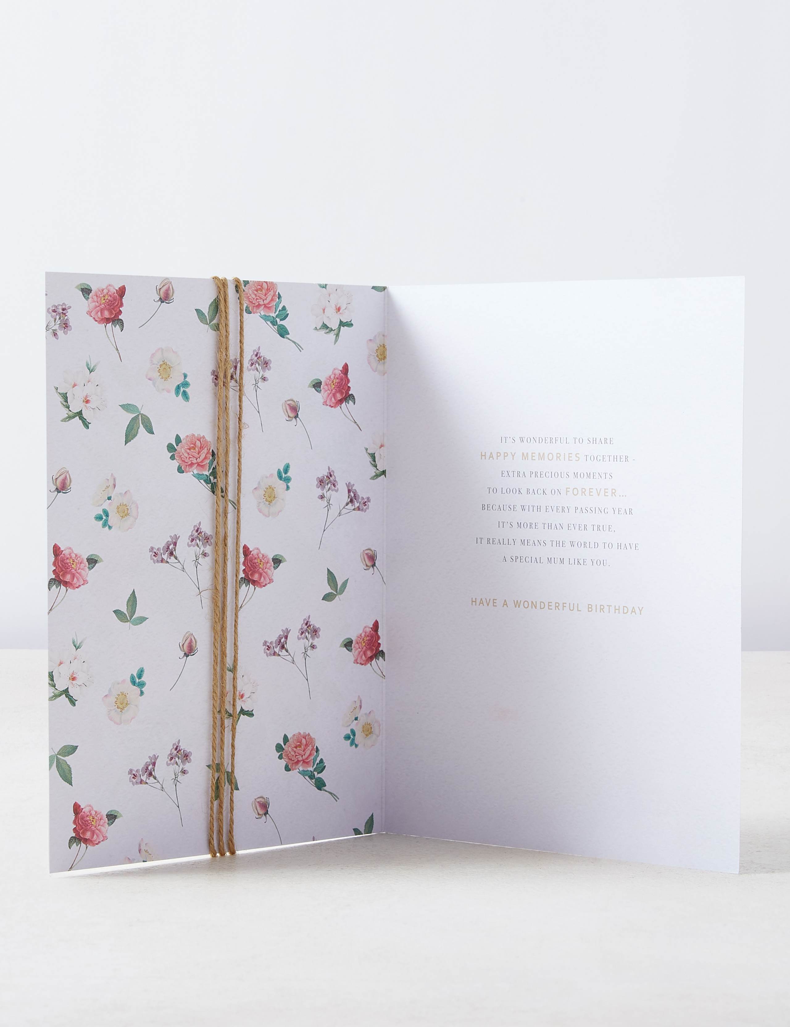 Mum Floral Birthday Card 2 of 5
