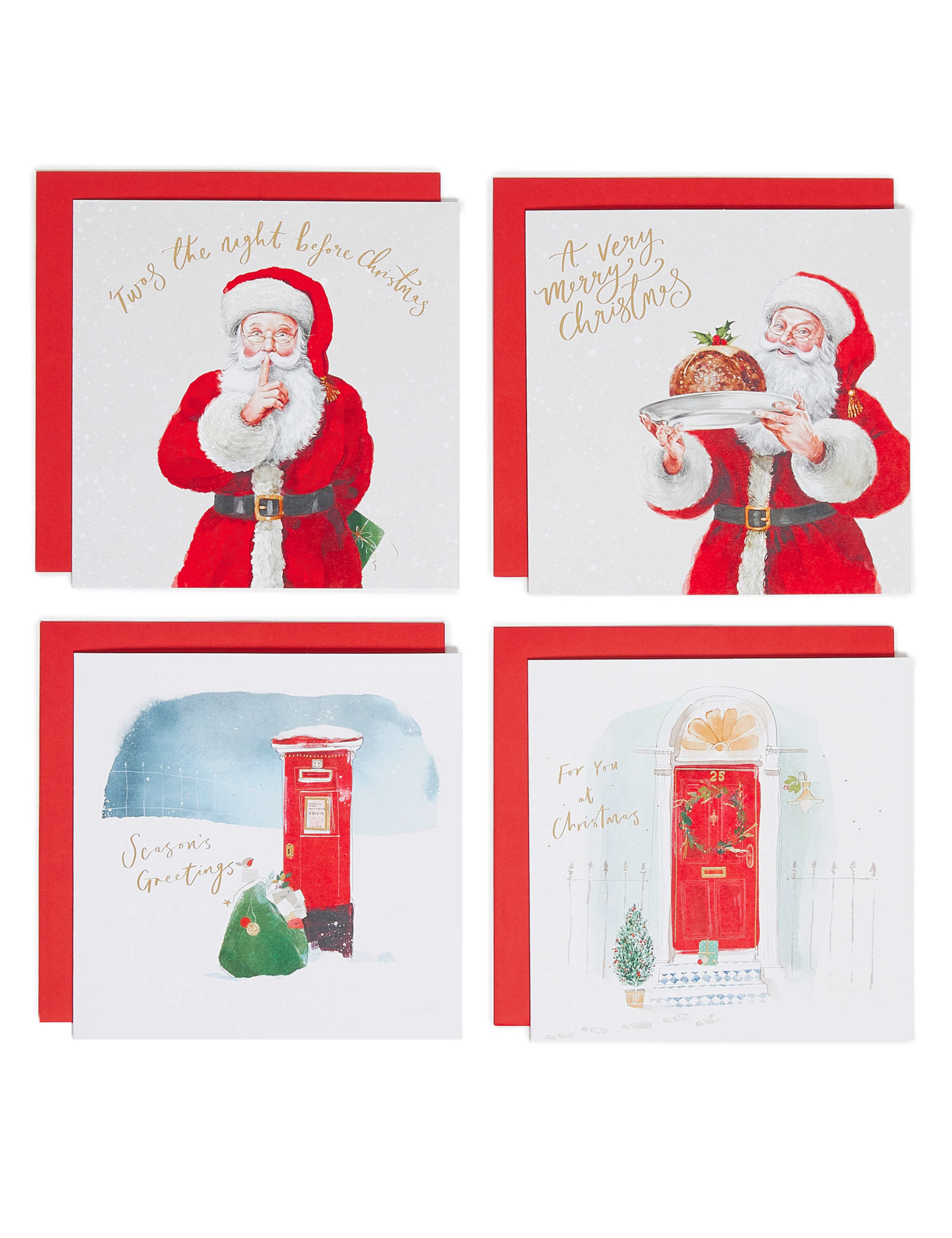 Traditional Illustrated Charity Christmas Cards – Pack of 20 1 of 4