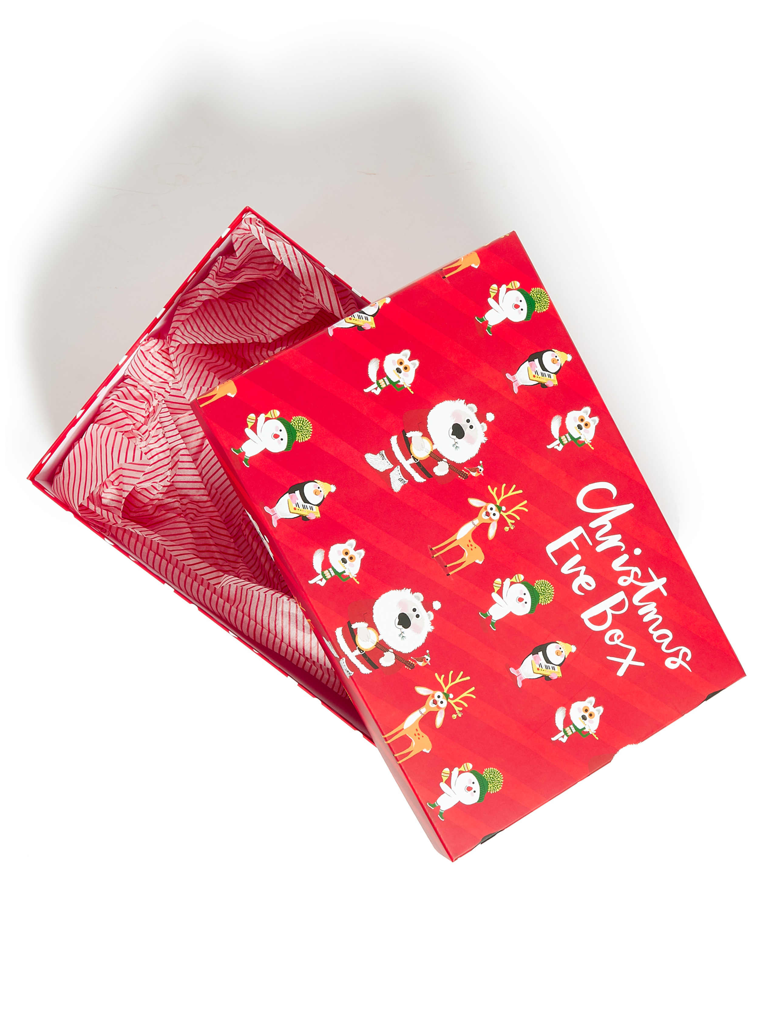 Christmas Eve Box - with Co-ordinating Red & White Striped Tissue 3 of 3