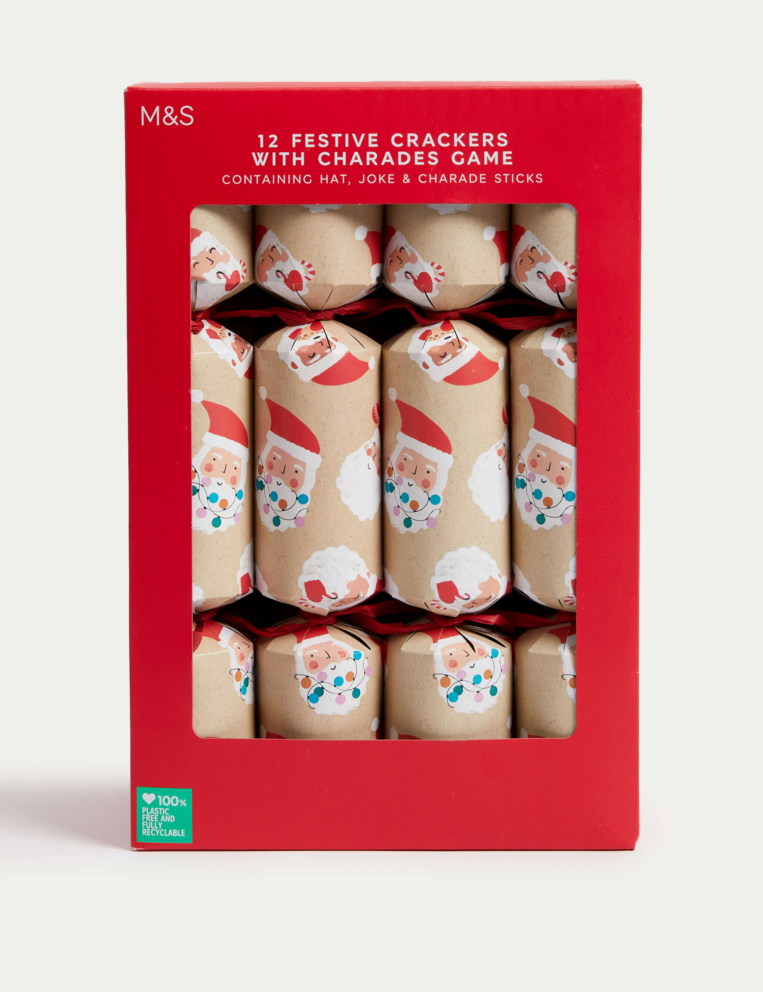 Christmas Crackers & Charade Game - Santa Design 1 of 4