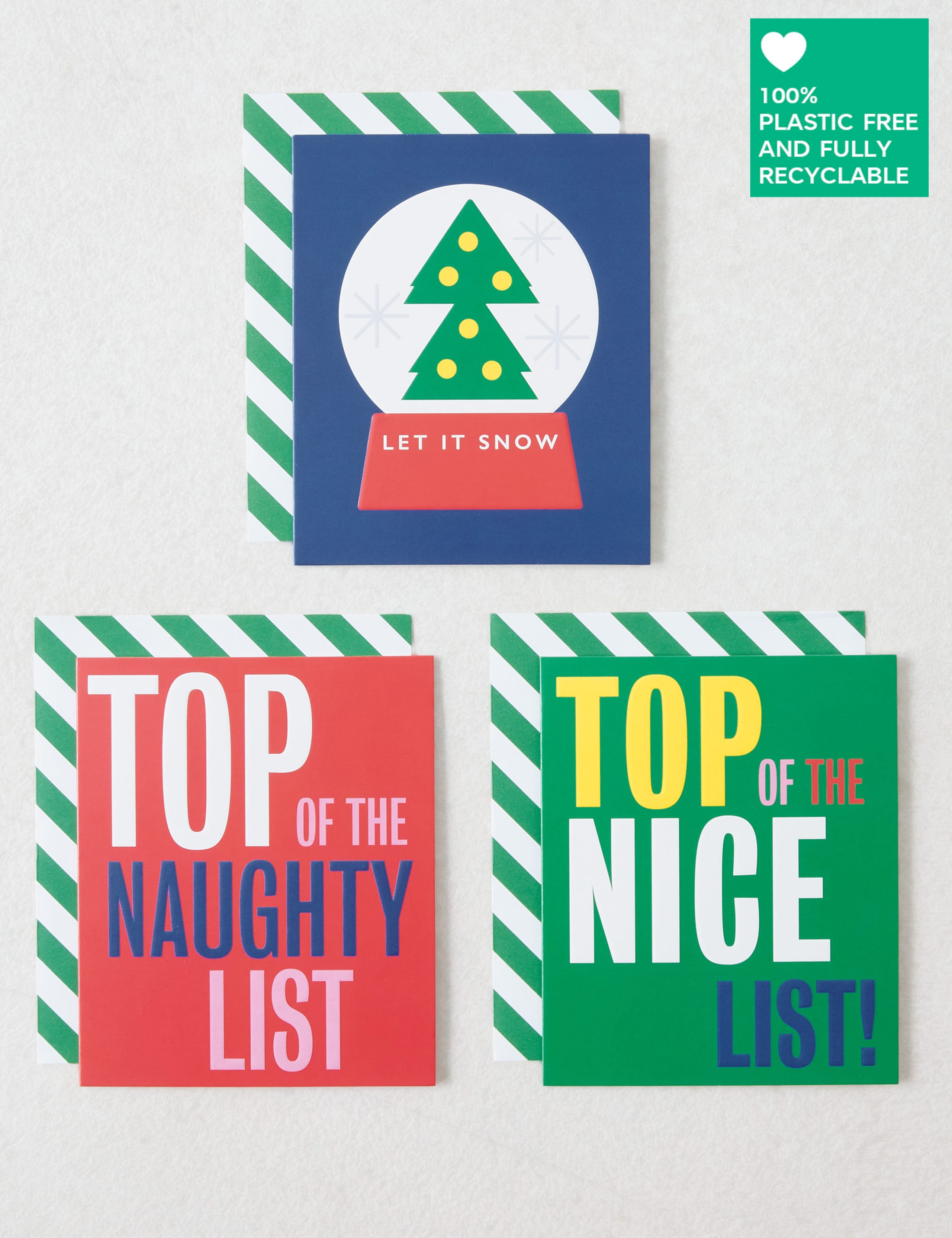 Contemporary Charity Christmas Cards - Pack of 15 - 3 Designs 1 of 4