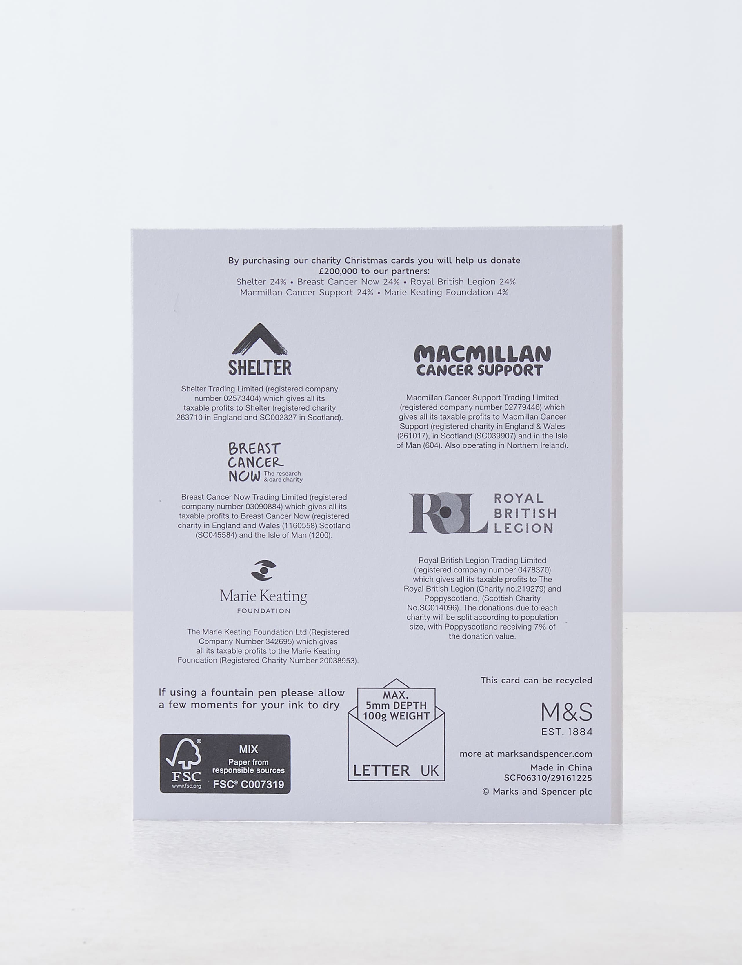 Traditional Santa Themed Charity Christmas Cards - Pack of 15 - 3 Designs 3 of 3