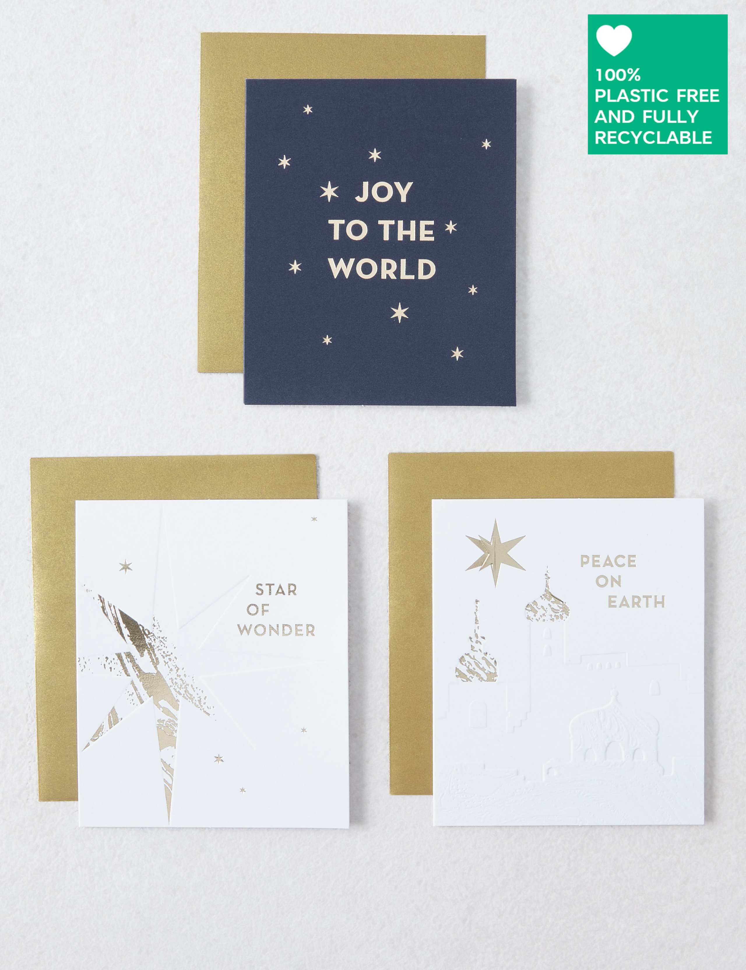 Luxury Nativity Themed Charity Christmas Cards - Pack of 15 - 3 Designs 1 of 3