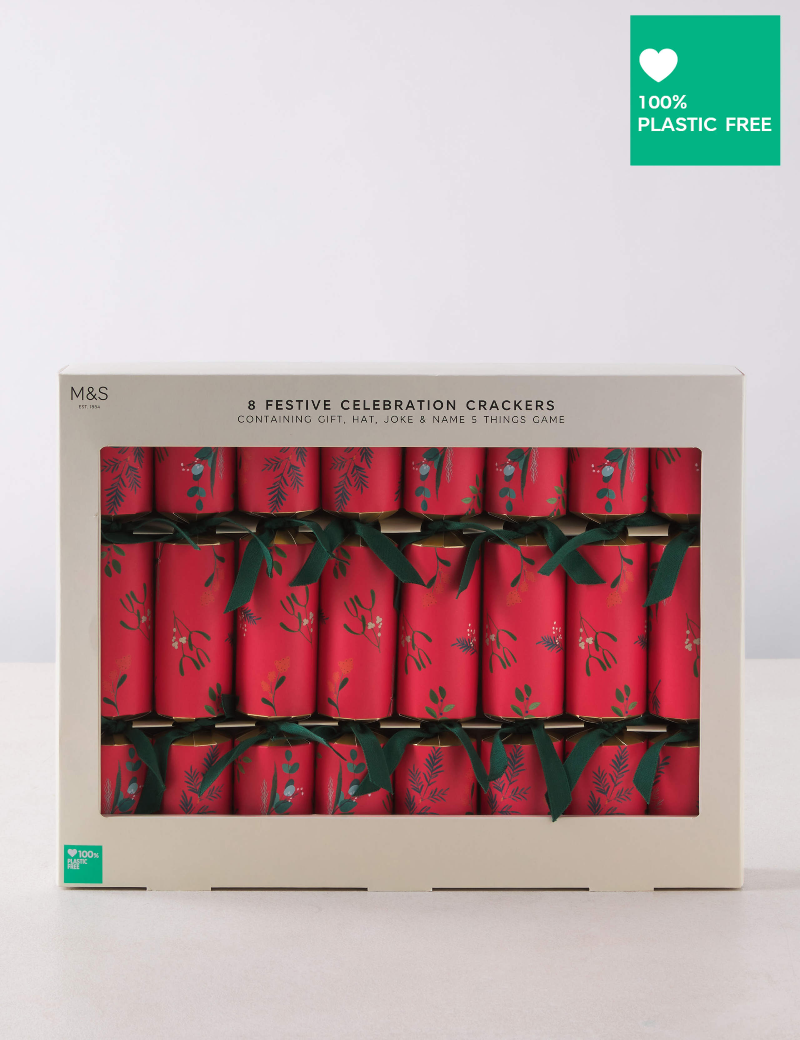Luxury Heritage Christmas Crackers - Pack of 8 in 1 Design 1 of 4