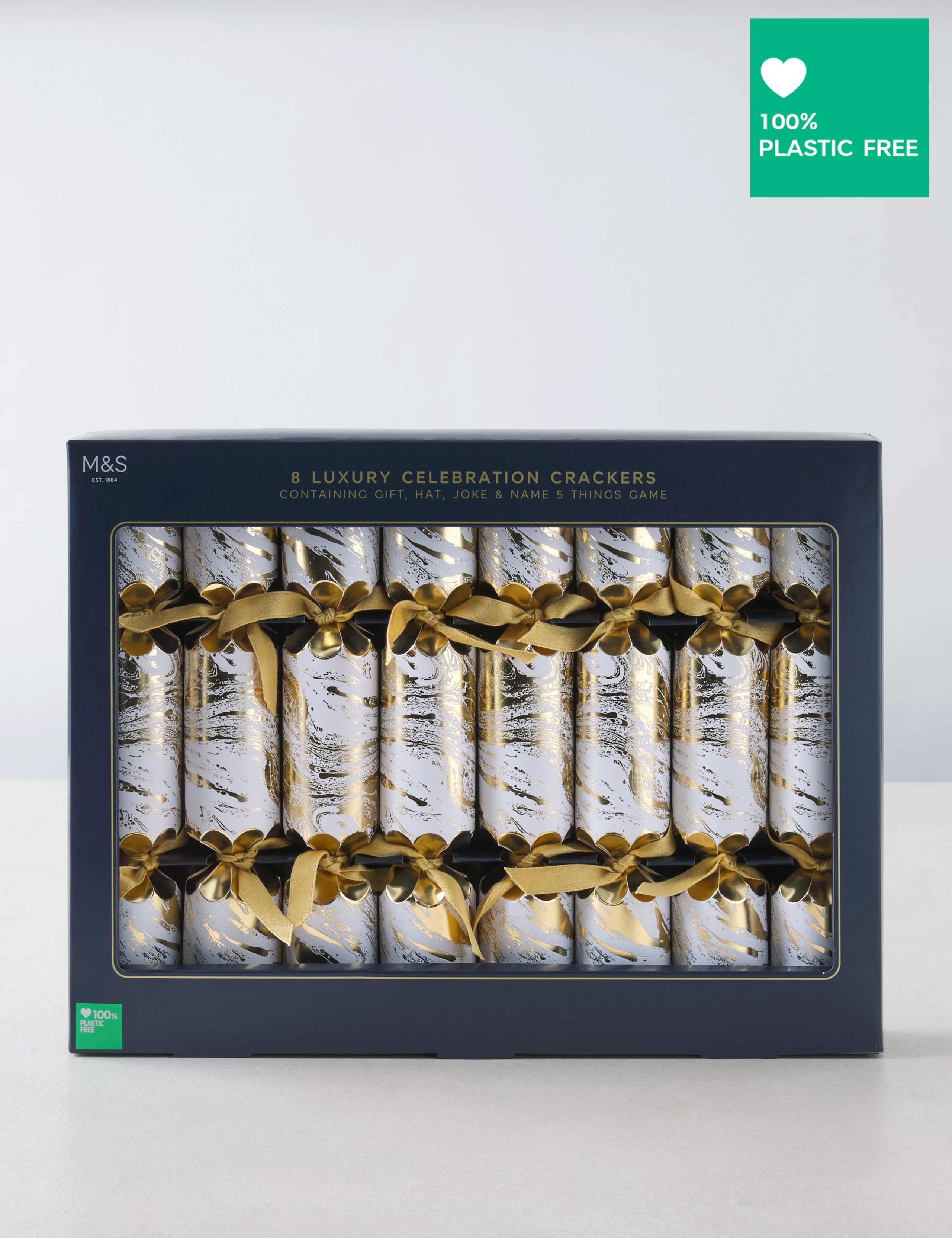 Luxury Marbled Opulence Crackers - Pack of 8 in 1 Design 1 of 4