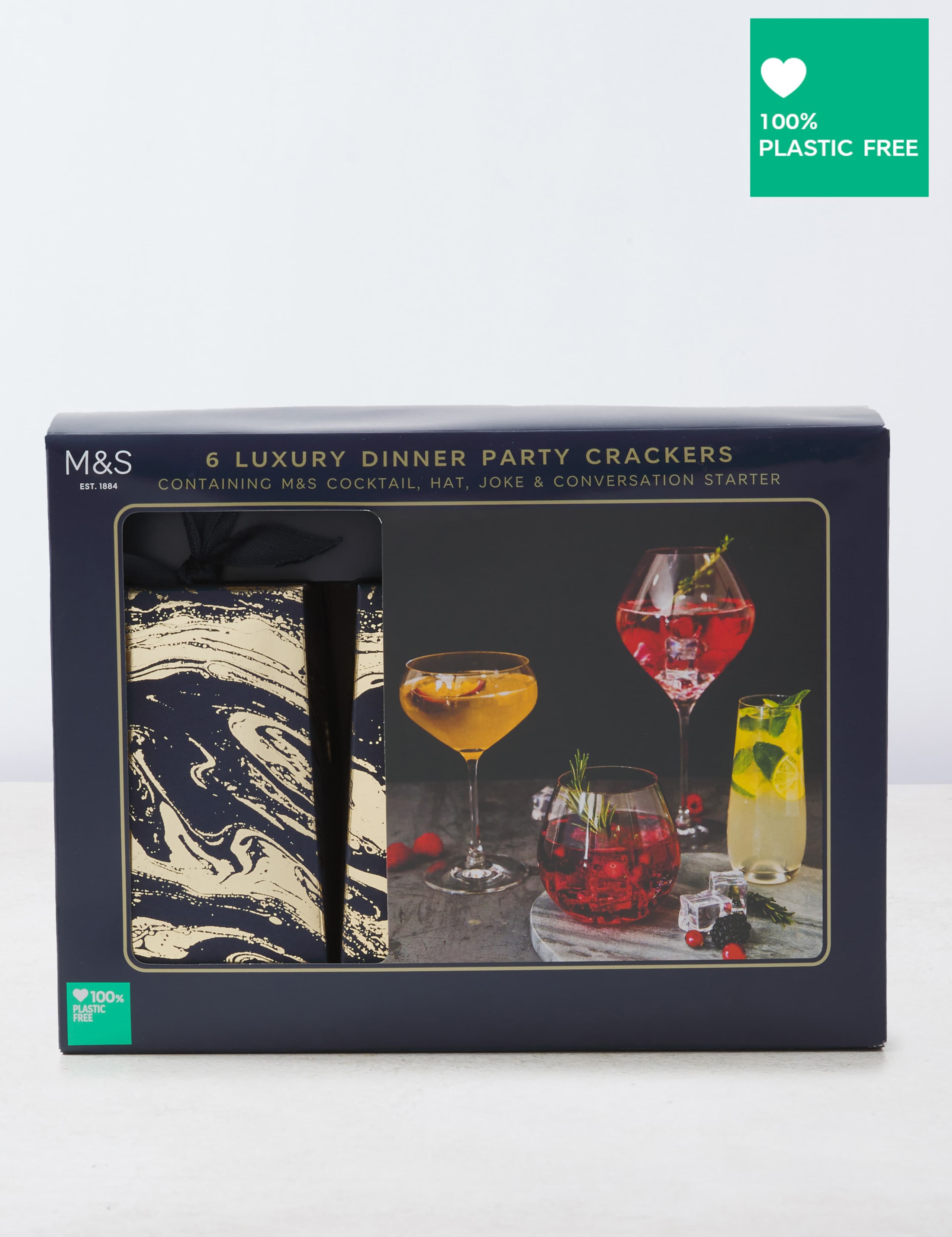 Luxury Dinner Party Cocktail Crackers - Pack of 6 in 1 Design 1 of 4