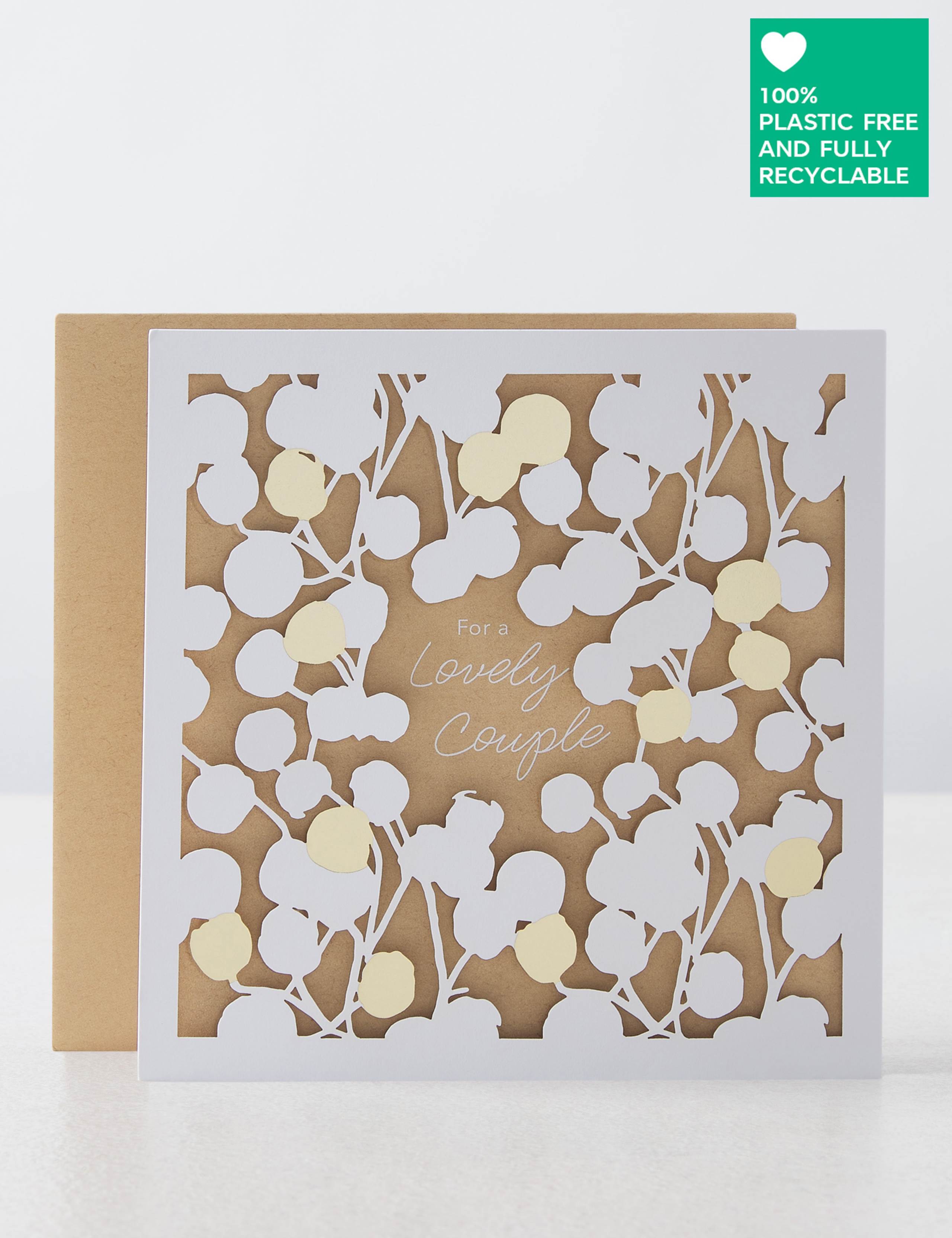Charity Christmas Card for a Lovely Couple - Contemporary Laser-cut Design 1 of 5