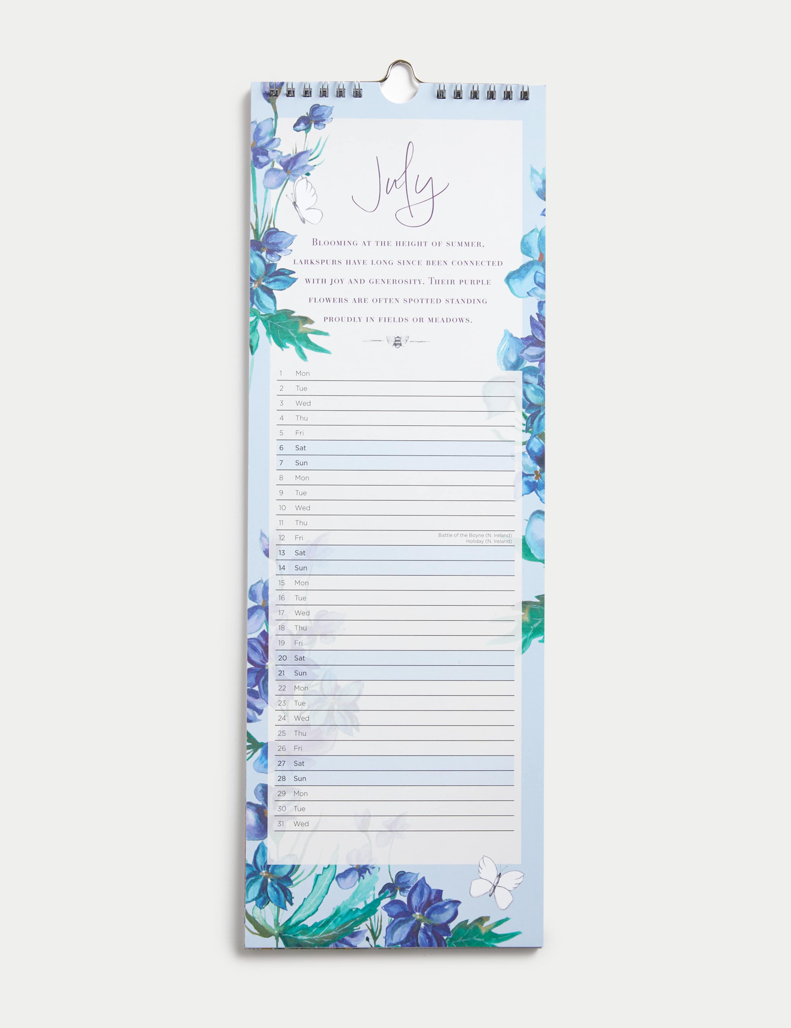 2024 Slimline Calendar - Wildflower Meadows Design 2 of 3