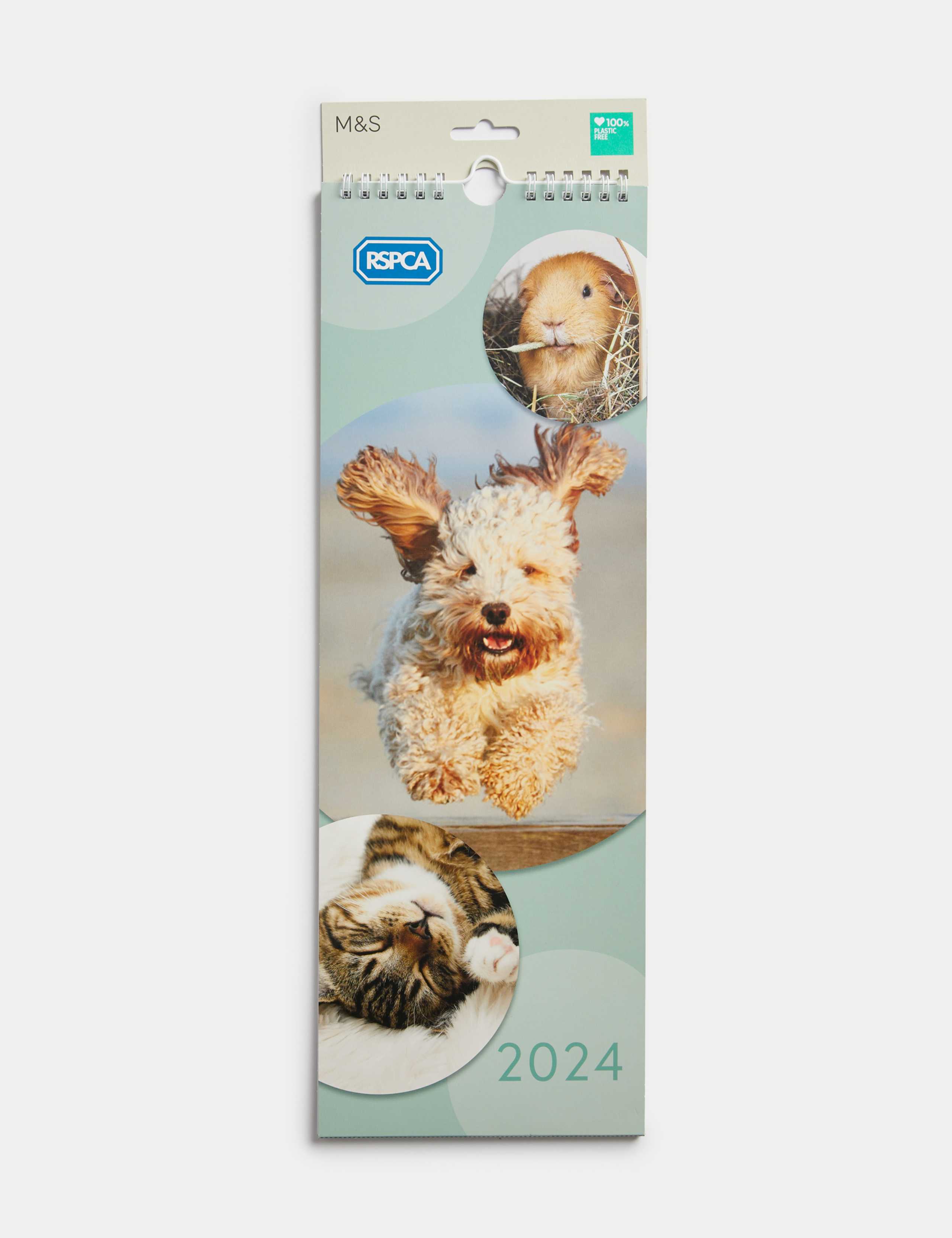 2024 Slimline Calendar - RSPCA Animals Design 1 of 3