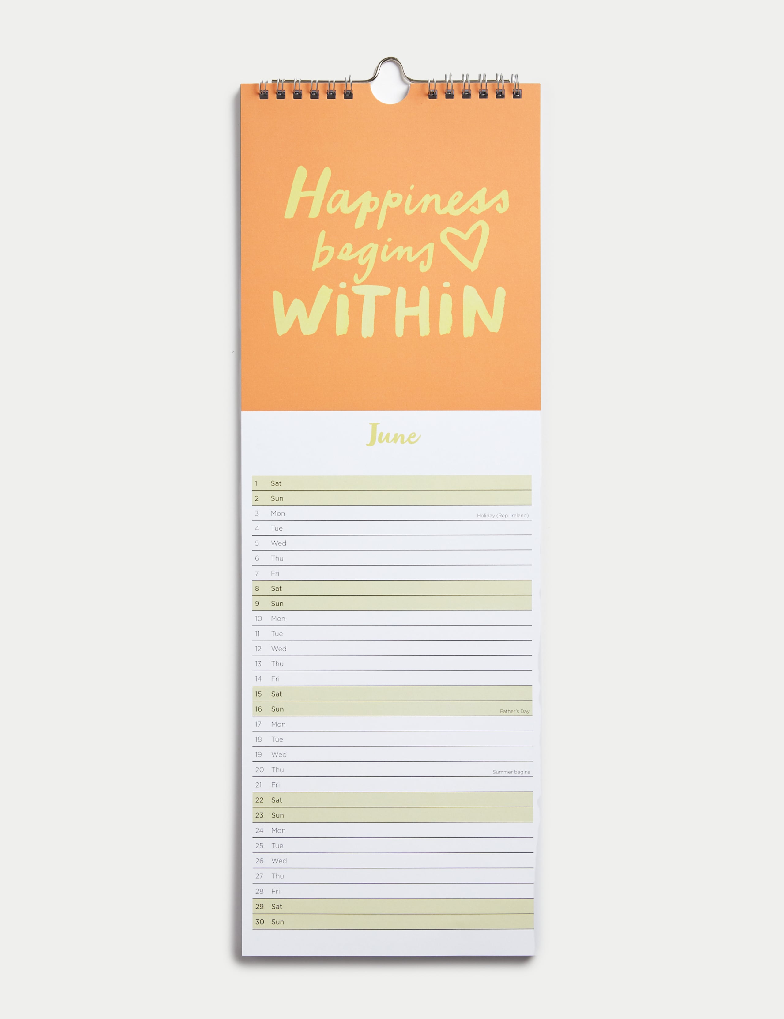 2024 Slimline Calendar - Motivational Quotes Design 2 of 3