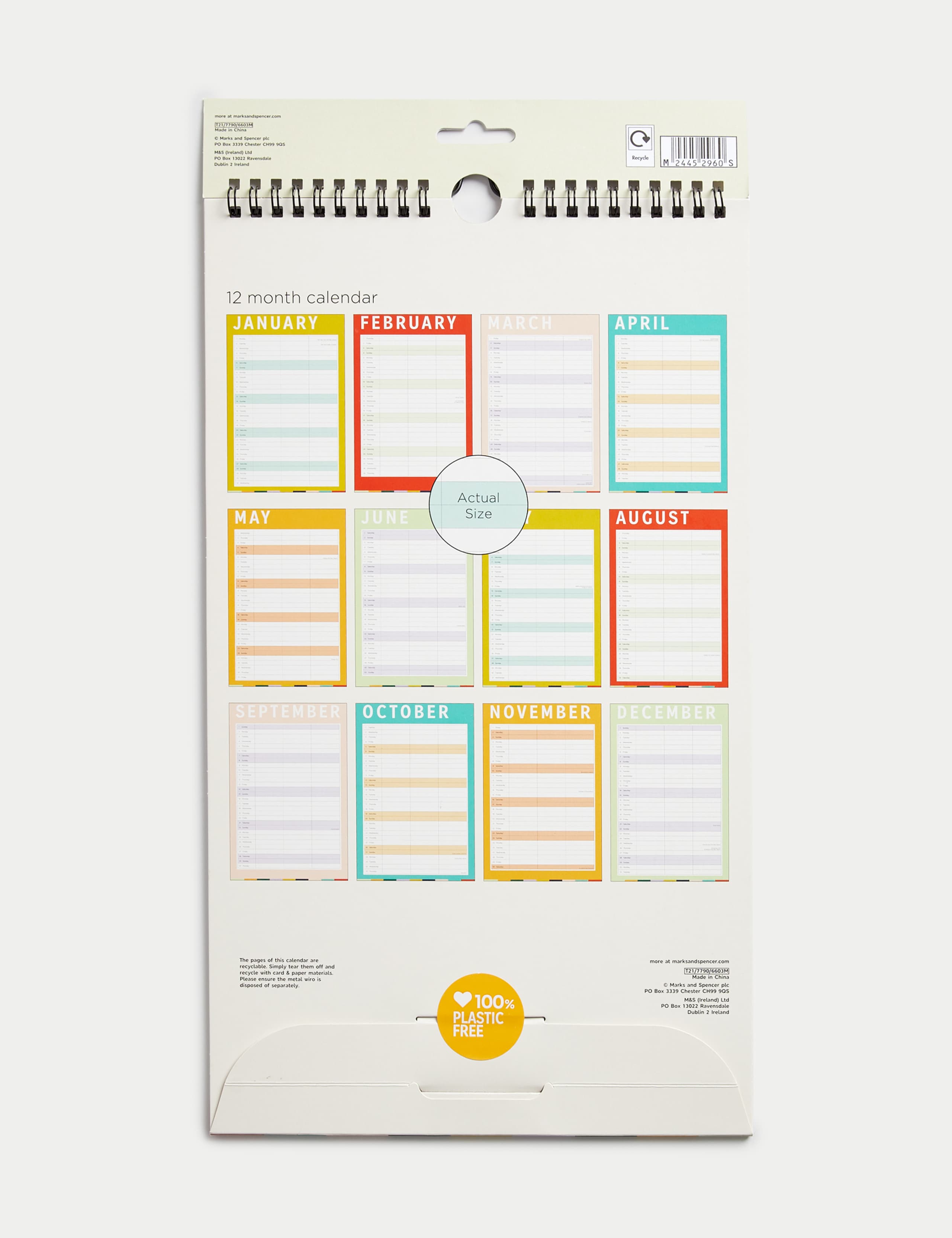 2024 Medium Calendar - Colourful & Bold Design 3 of 3