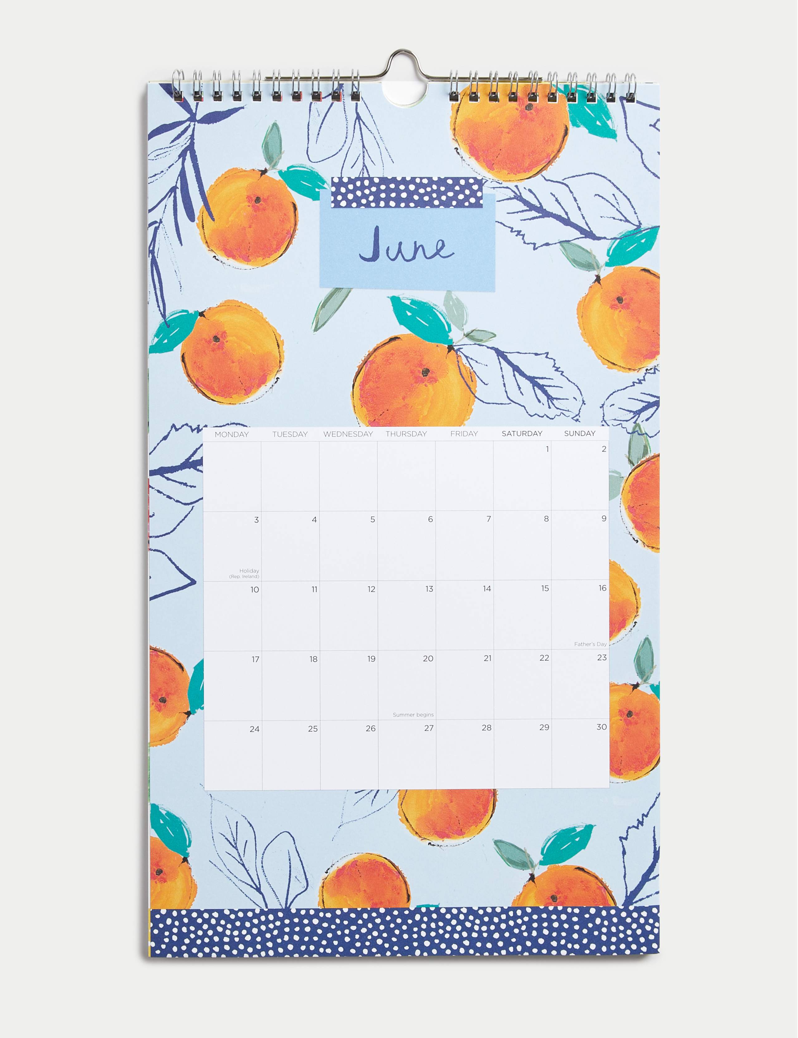 2024 Medium Calendar - Fruits and Veg Design 2 of 3