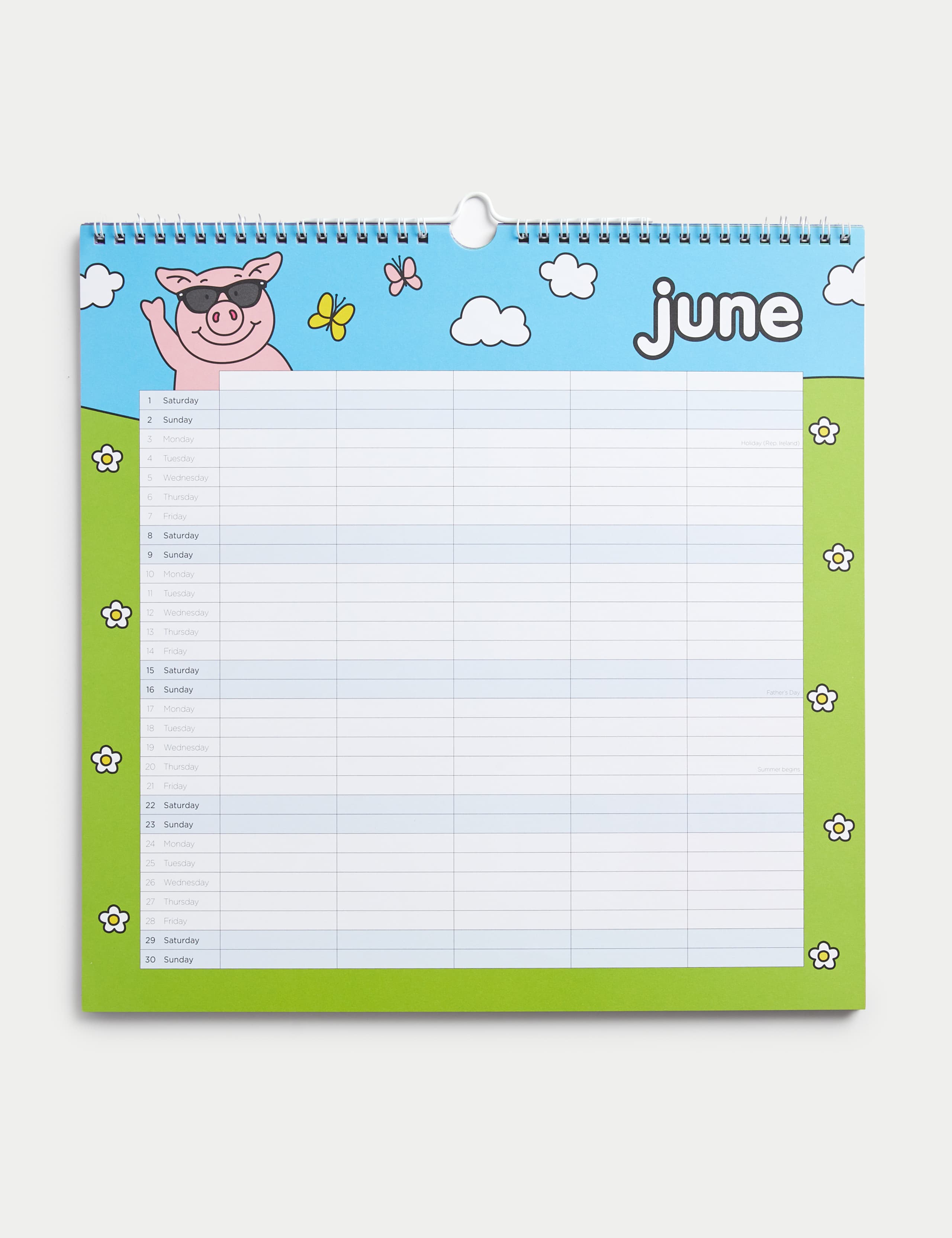 2024 Calendar & Family Organiser - Percy Pig™ with Stickers 2 of 5