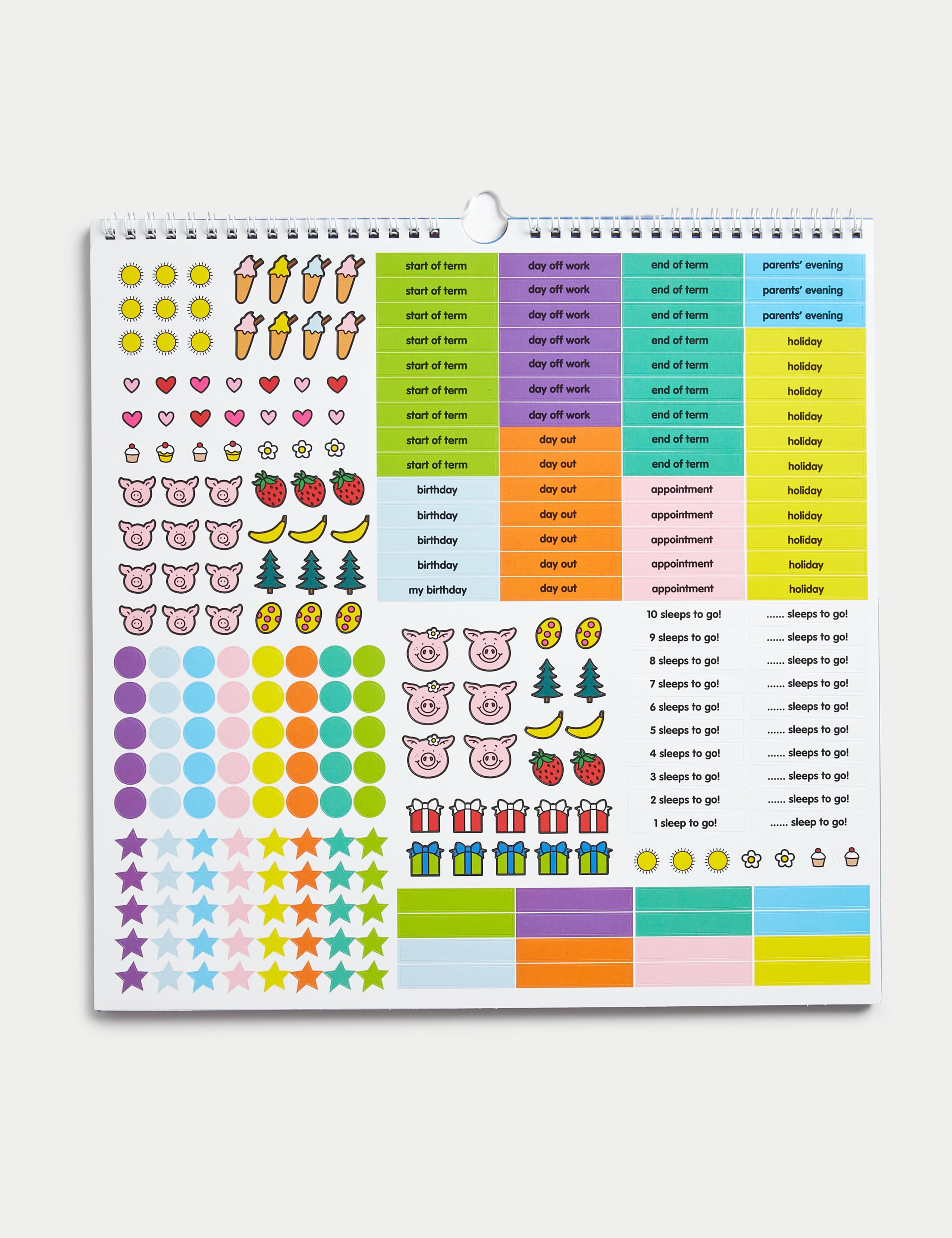 2024 Calendar & Family Organiser - Percy Pig™ with Stickers 5 of 5