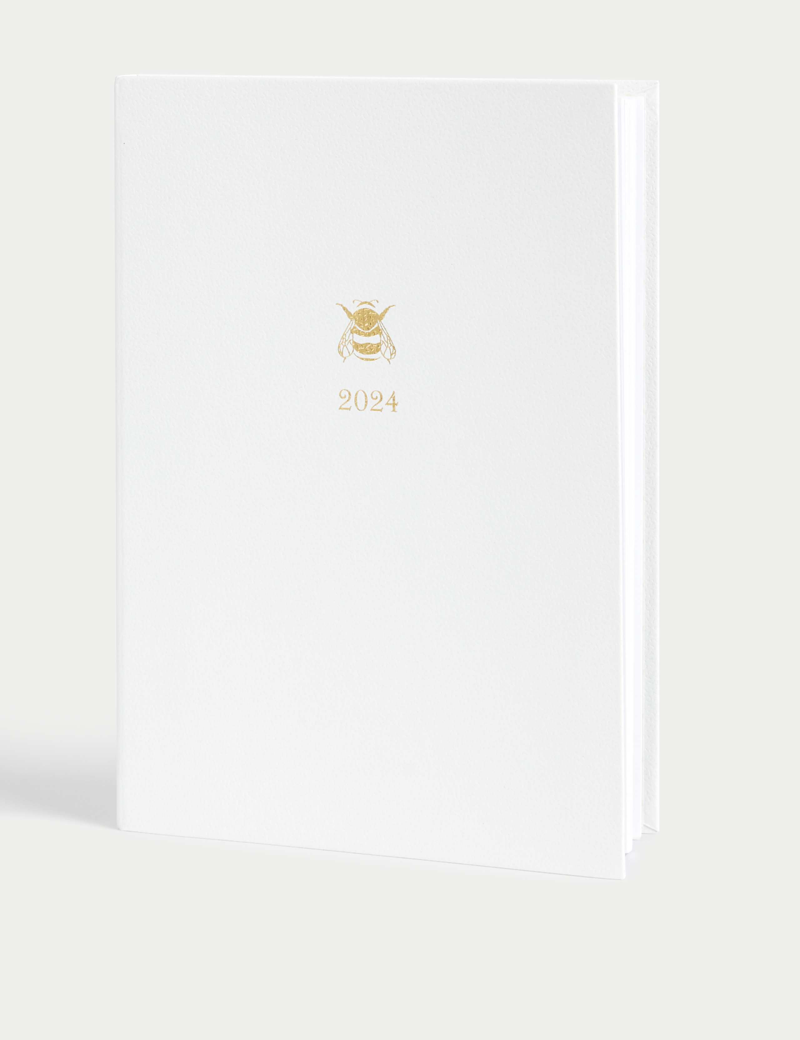 2024 Large A5 Week to View Diary - Gold Bee Design 2 of 5
