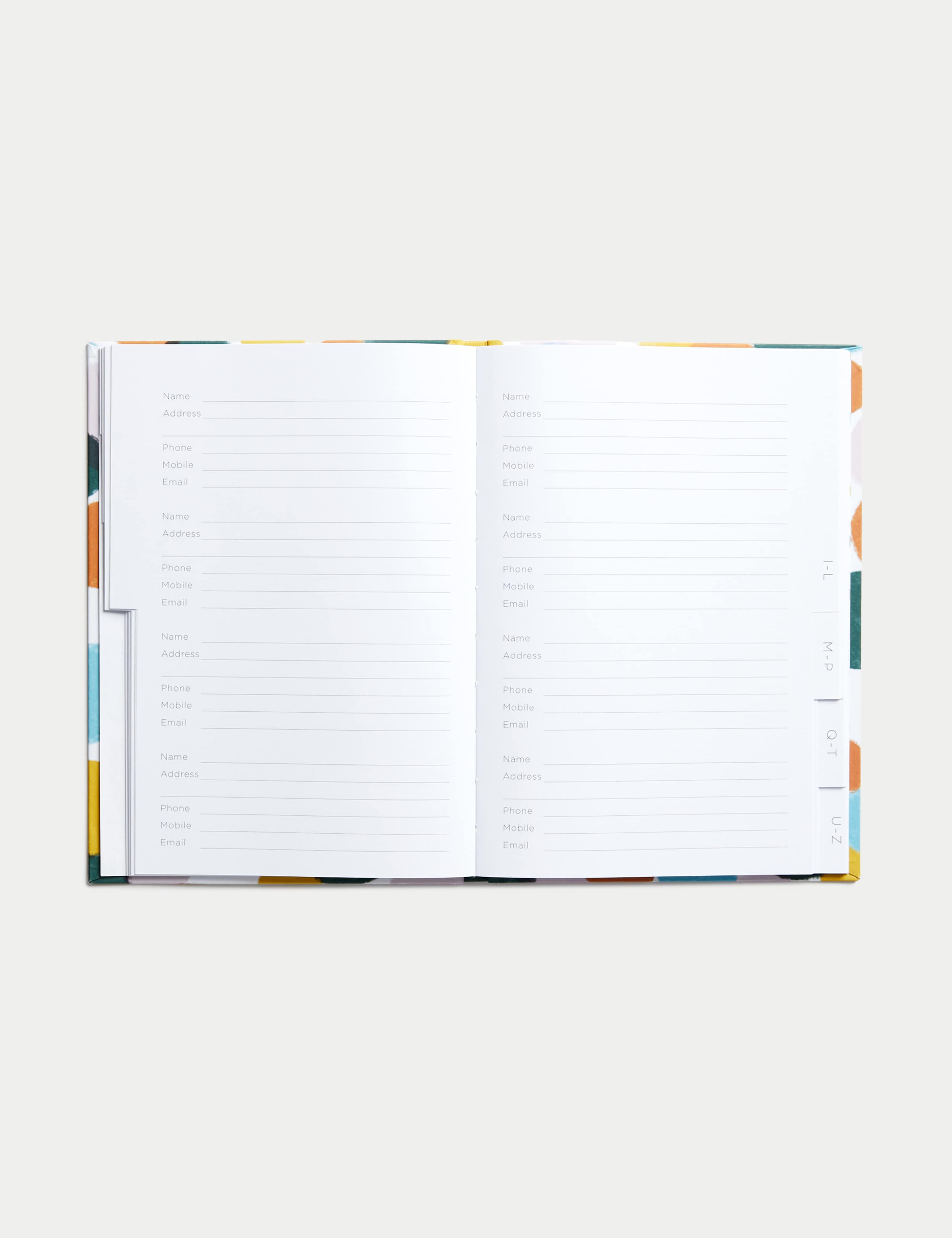 2024 A5 Address & Birthday Book - Fun Abstract Design 3 of 5