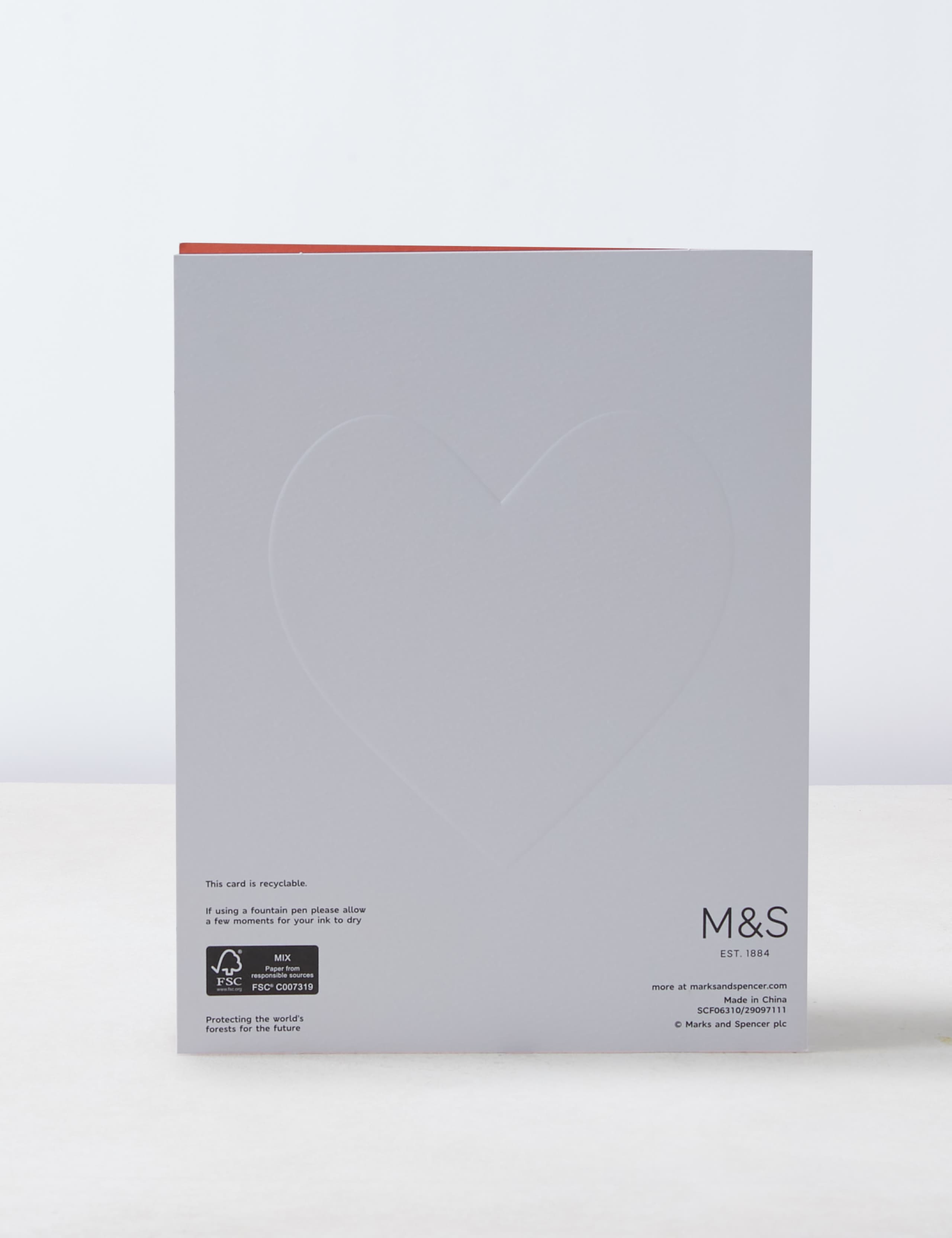 Senses Embossed Valentine Card - Touch 3 of 5