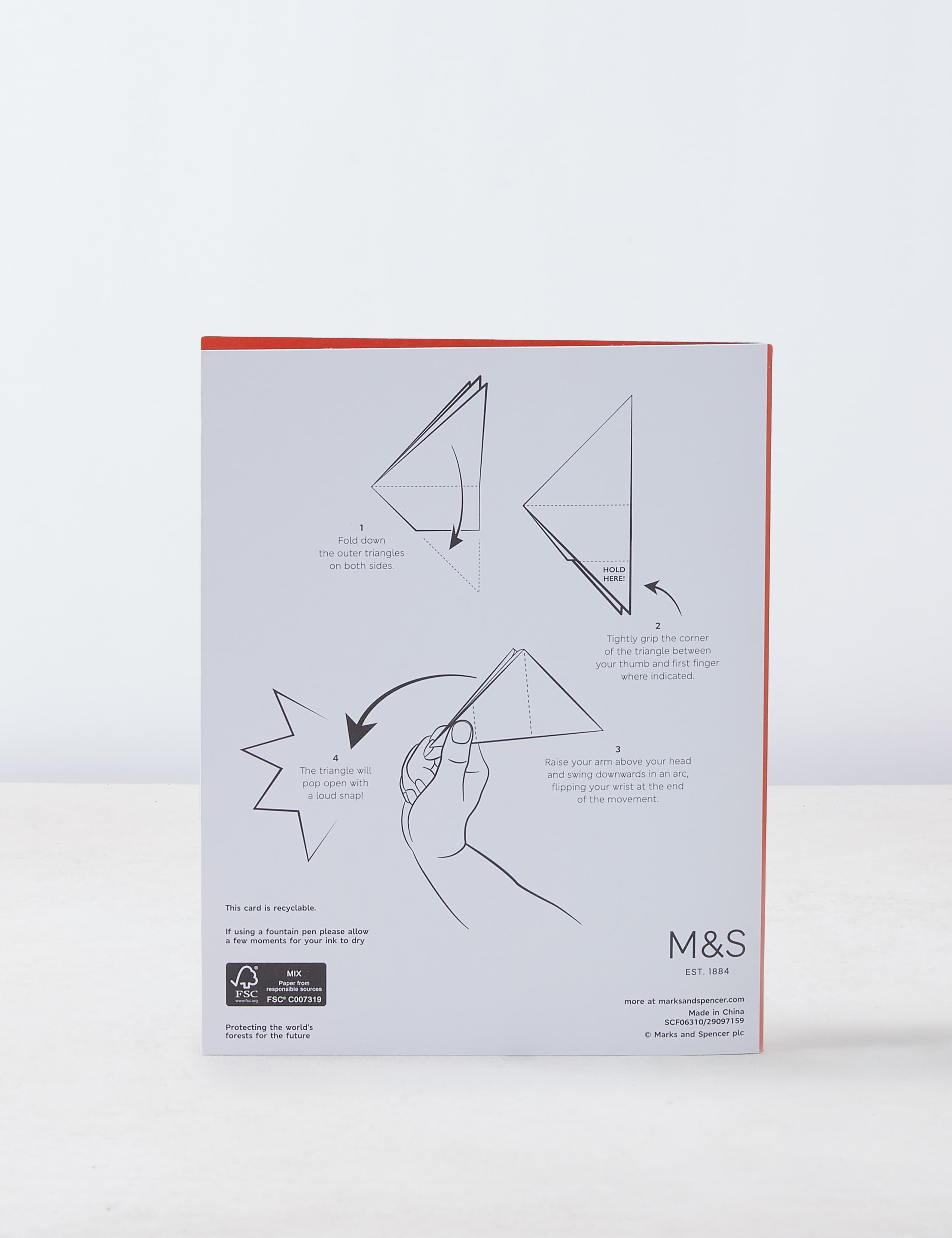 Senses Origami Popper Valentine Card - Sound 3 of 5